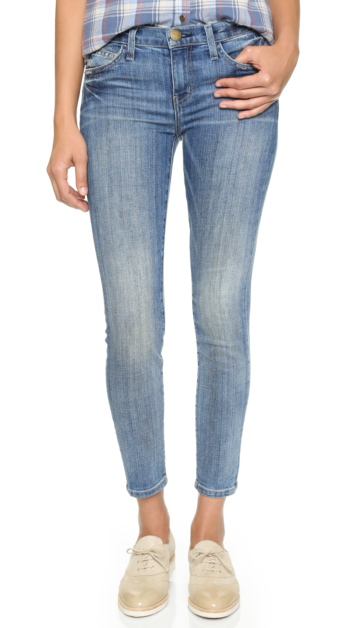 Lyst - Current/Elliott The Stiletto Jeans in Blue