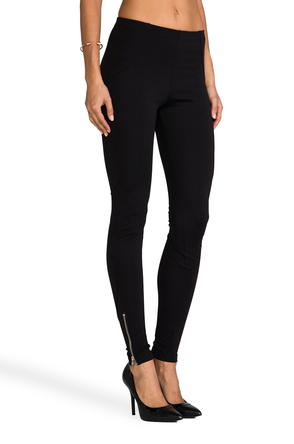 lna rodeo legging in black lyst lna rodeo legging in black lyst