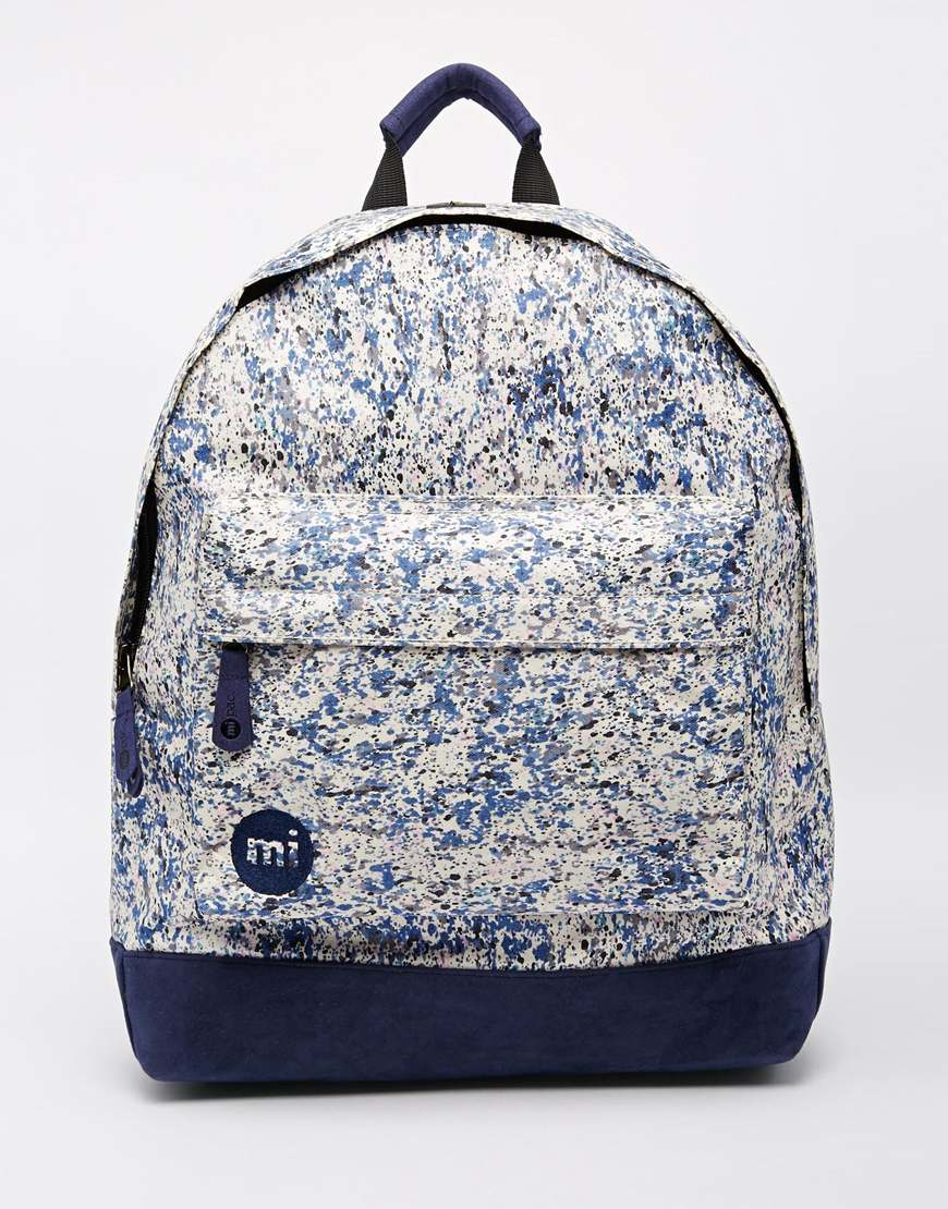Lyst - Mi-Pac Backpack In Marble Print in Blue