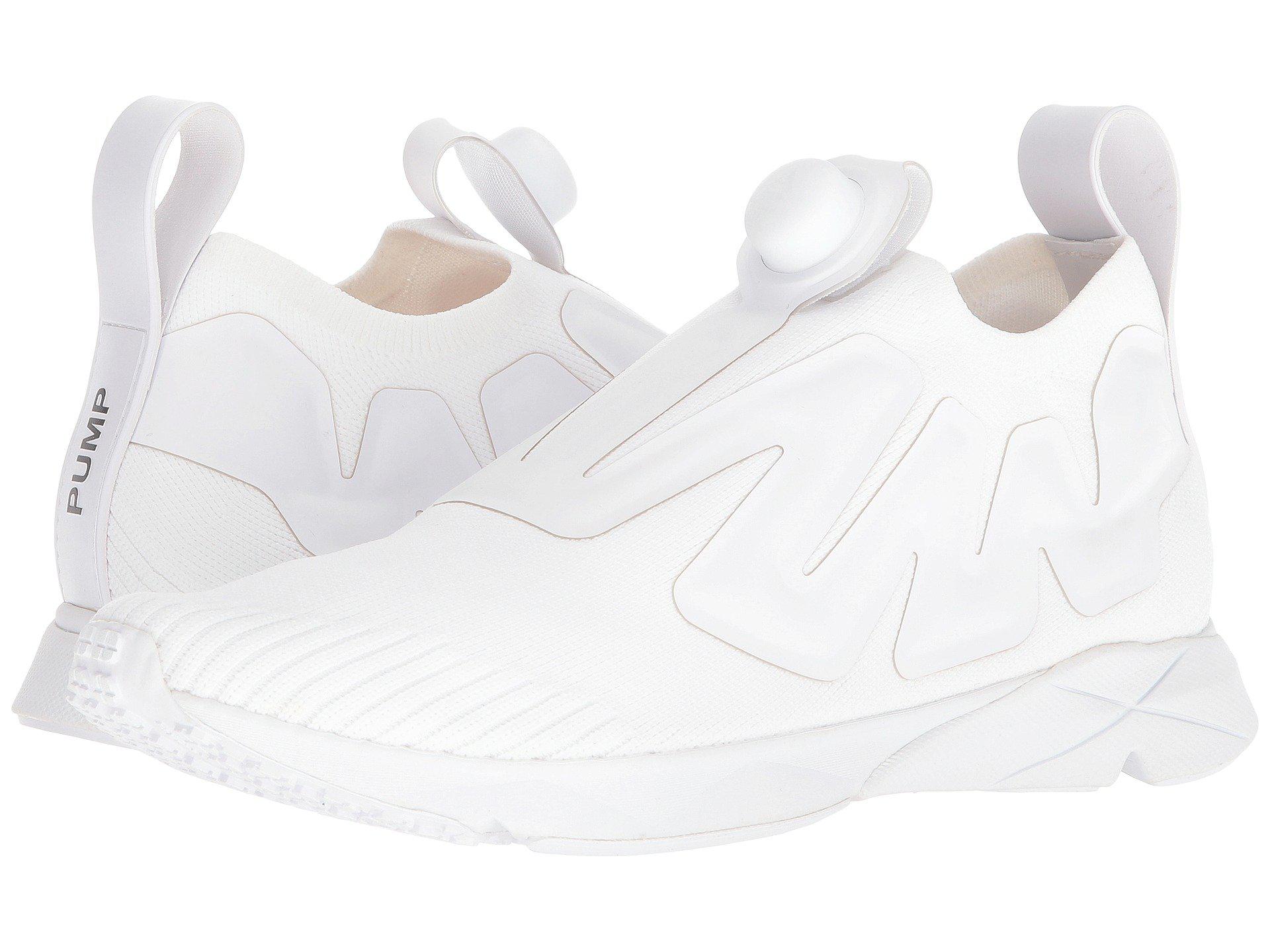 Lyst Reebok Pump Supreme Ultk in White REEBOK PUMP PLUS Flame Womens Trainers White Silver New