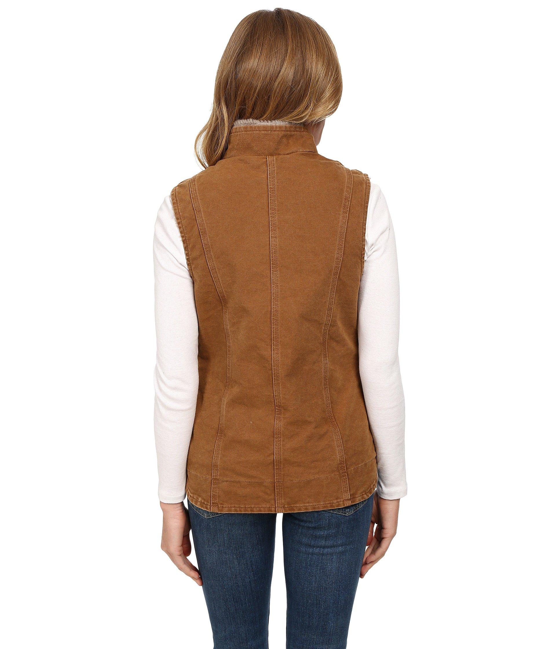 Download Lyst - Carhartt Sandstone Mock Neck Vest in Brown