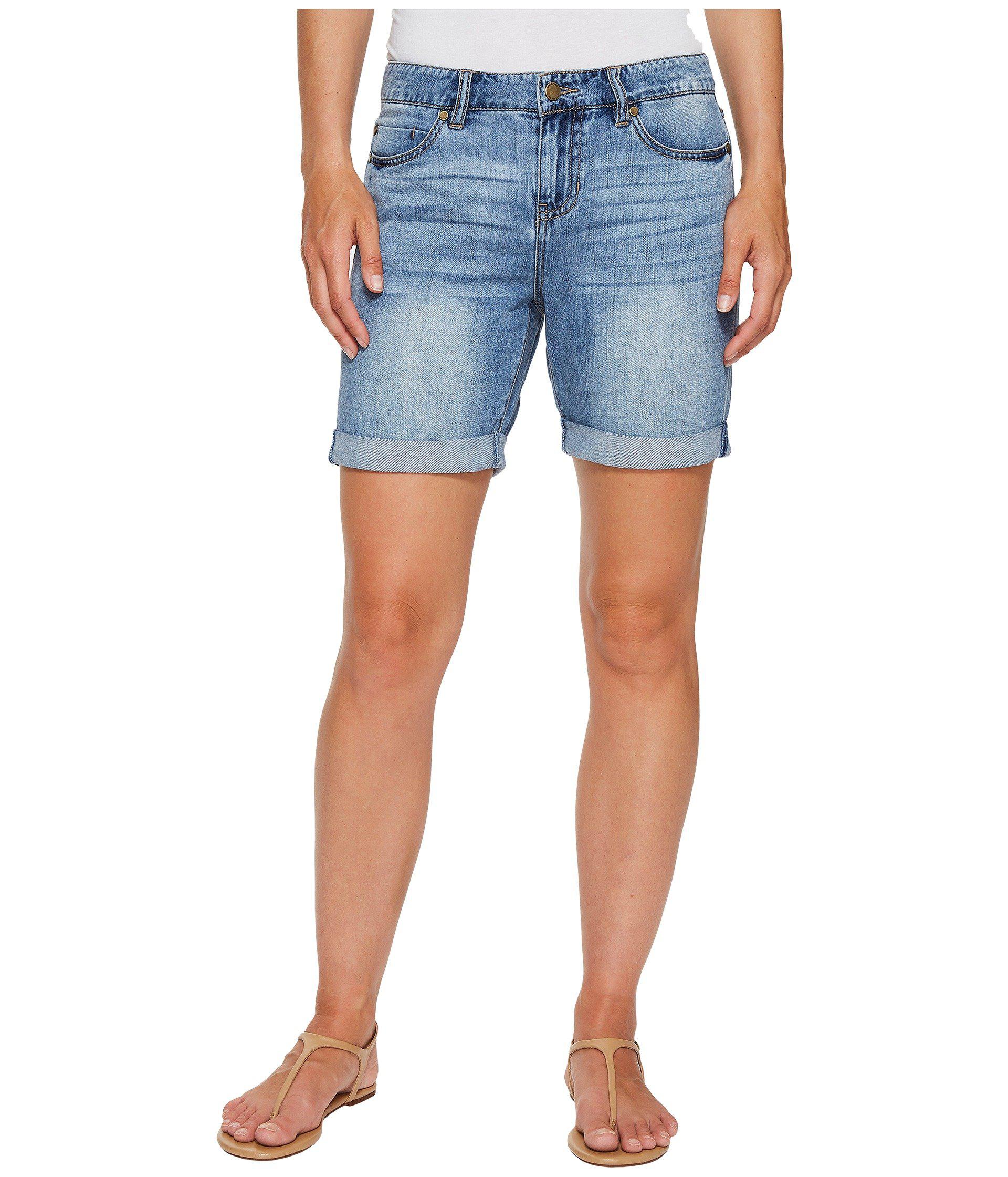 Liverpool Womens Cassey Shorts in Comfort Stretch Denim in Bright White