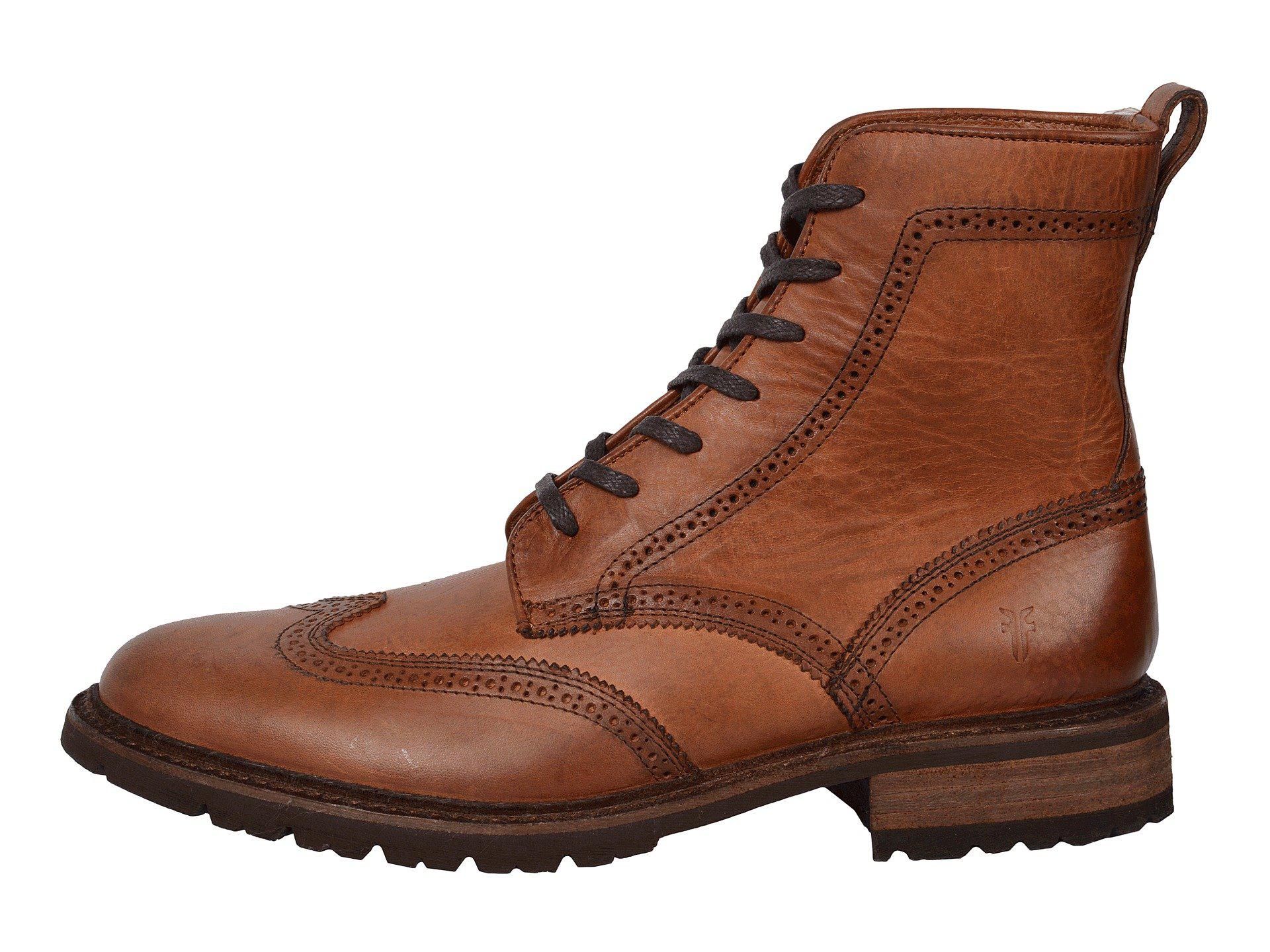 frye mens wingtip boots