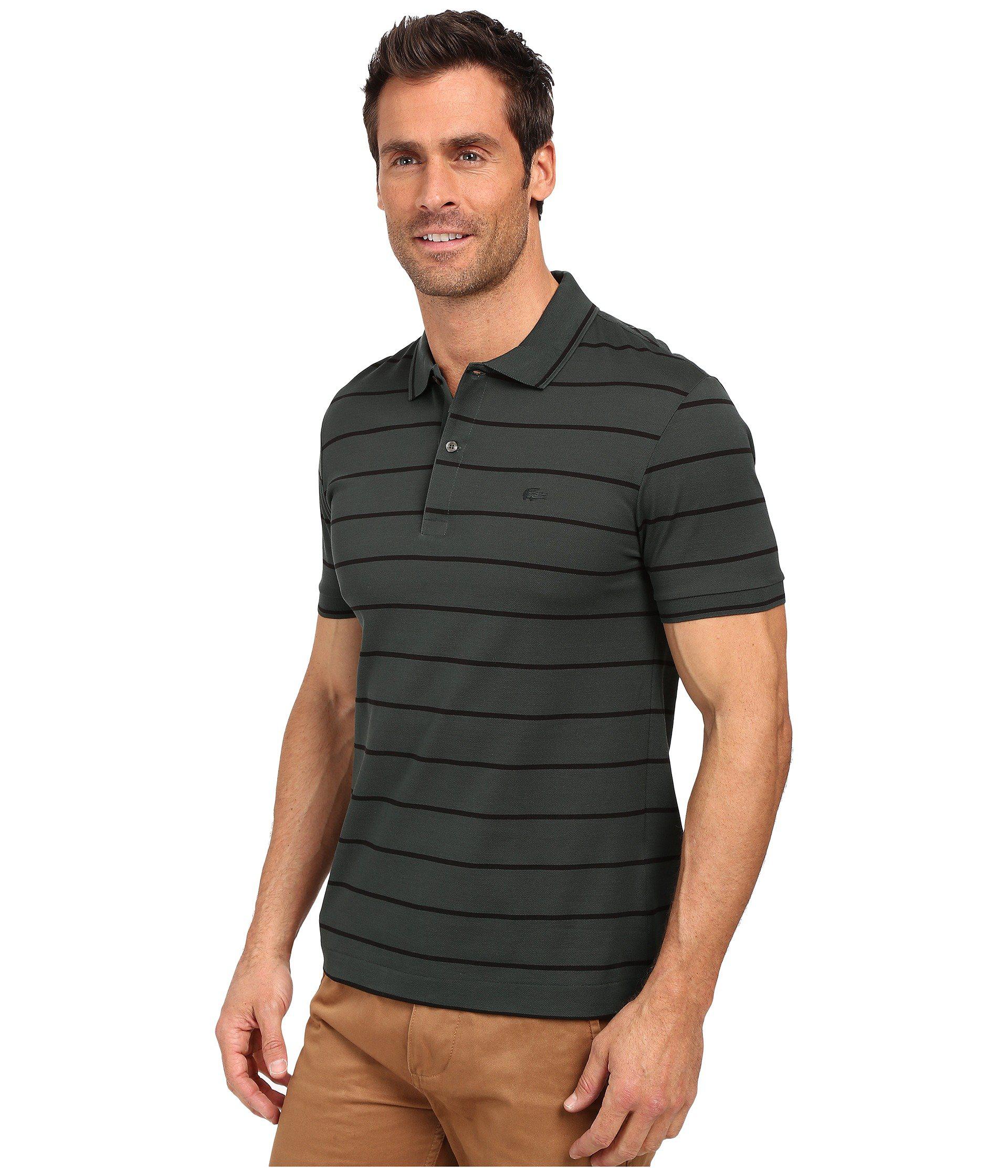 Lyst Lacoste  Slim Fit Polo  In Striped Mercerized Piqu  