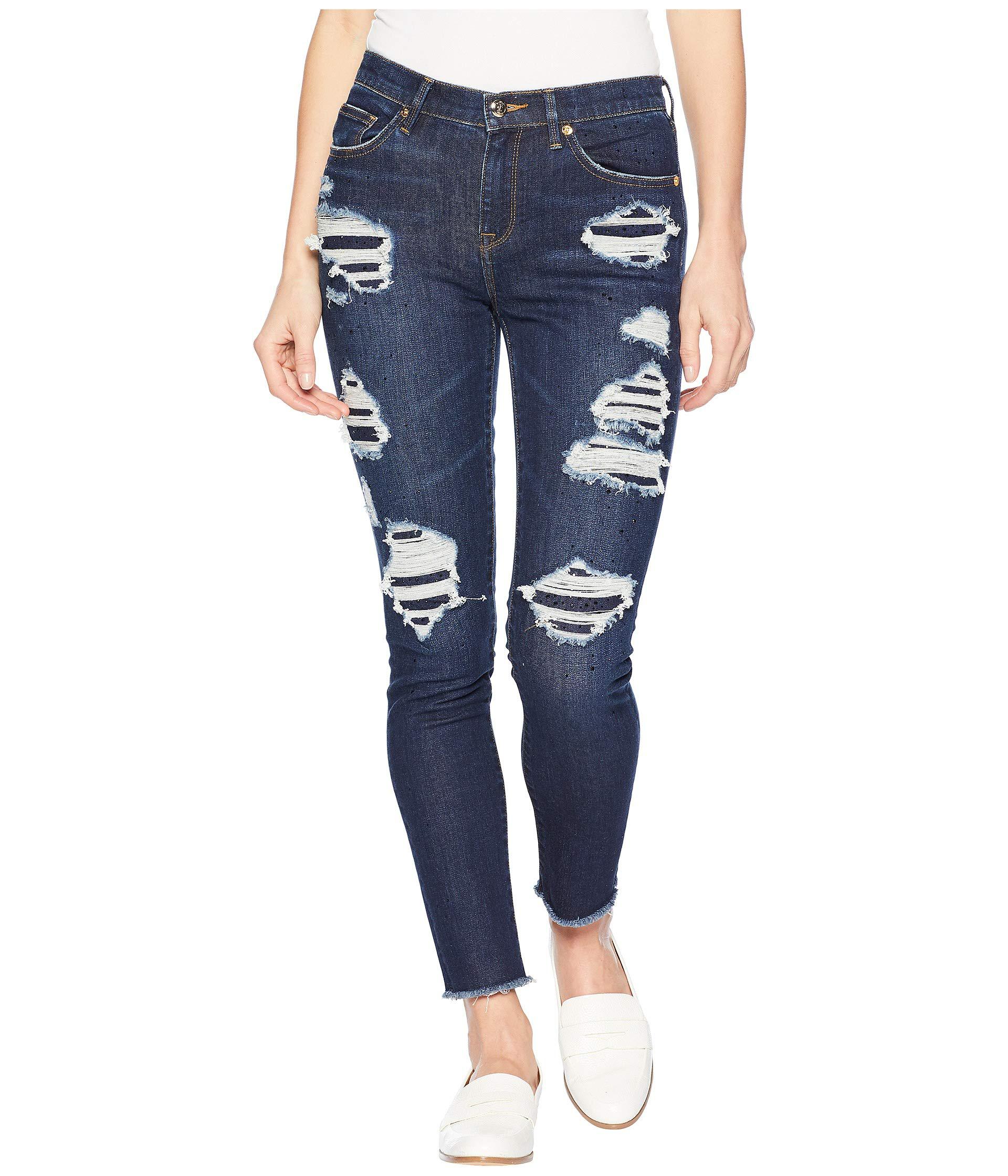 Lyst Juicy Couture Denim Rip  And Repair Crystal 