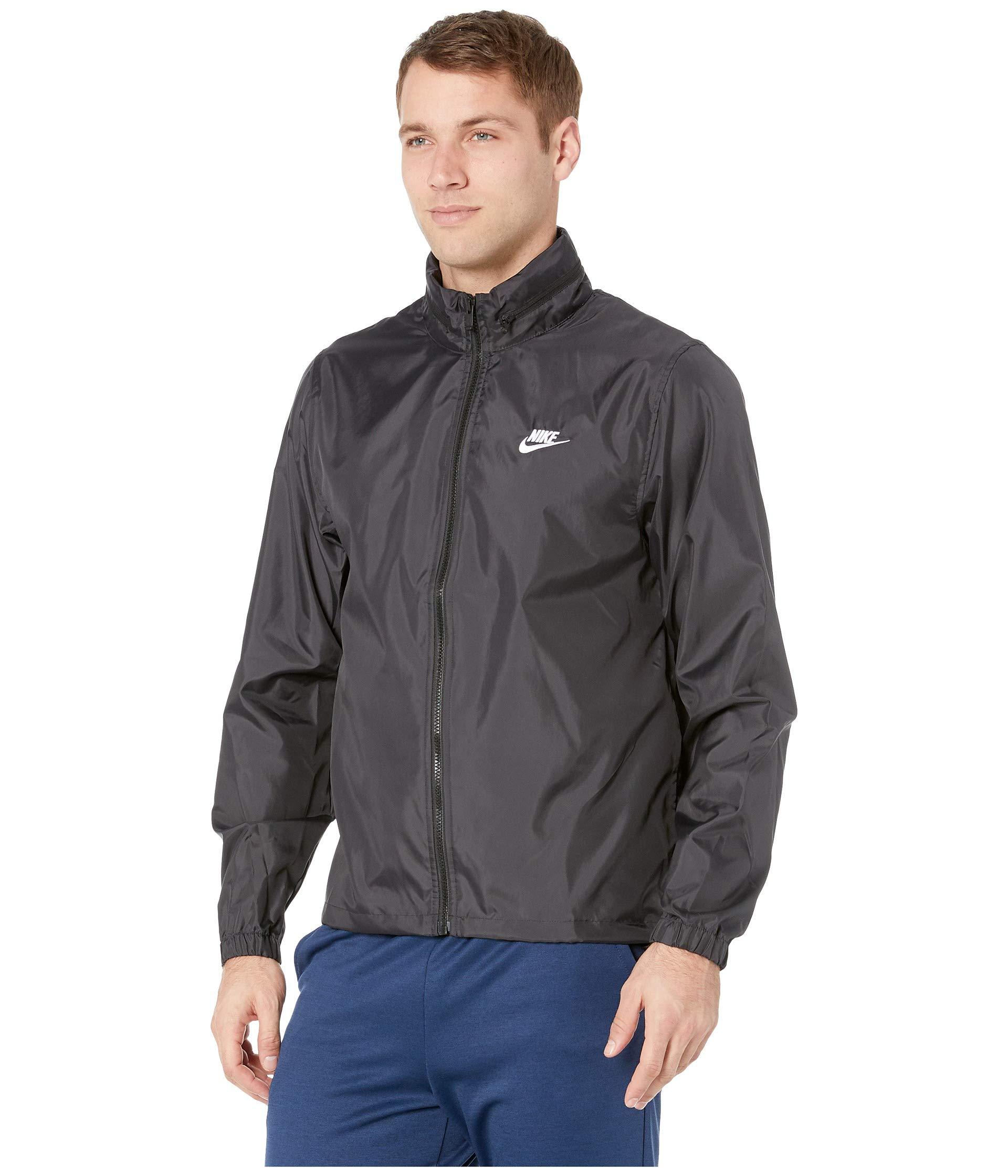 Nike Nsw Hooded Woven Windbreaker Jacket in Black for Men - Lyst