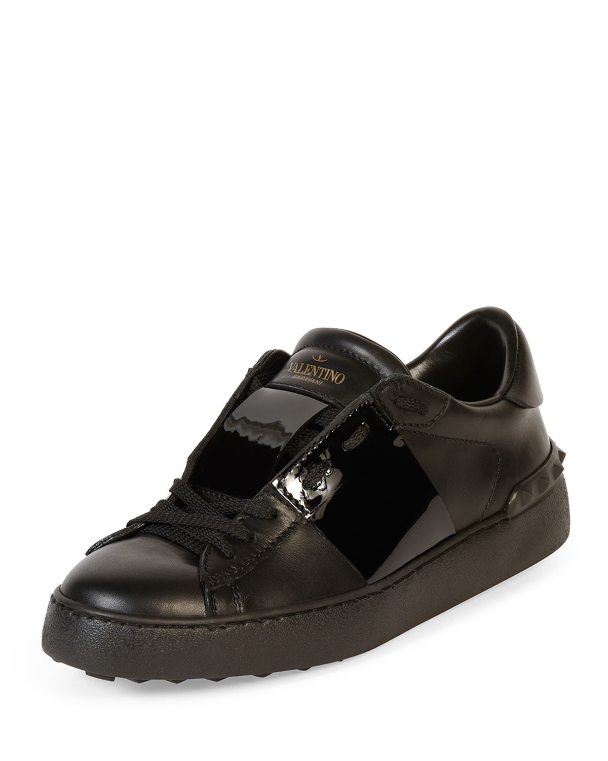 valentino striped sneakers