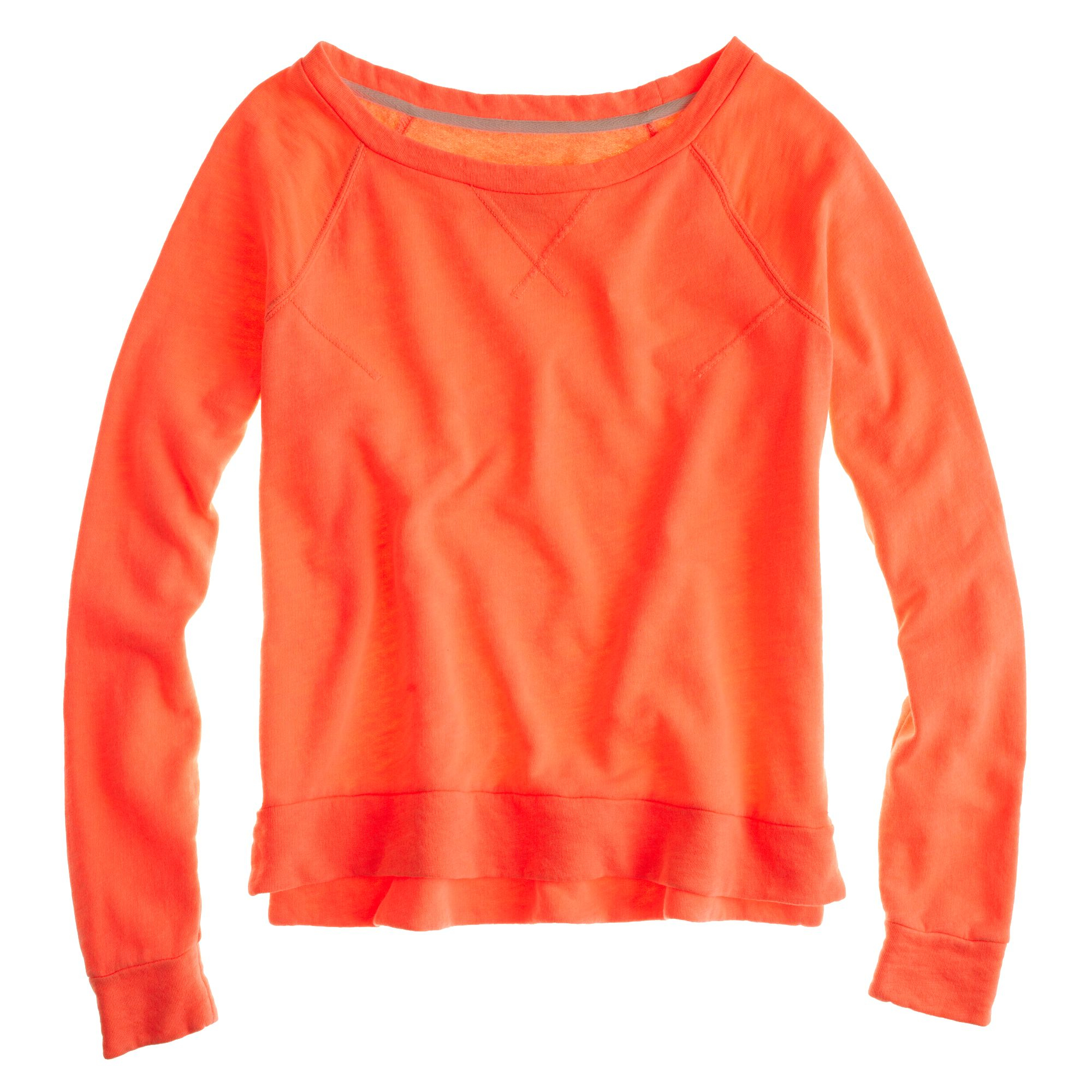 laser orange sweatshirt