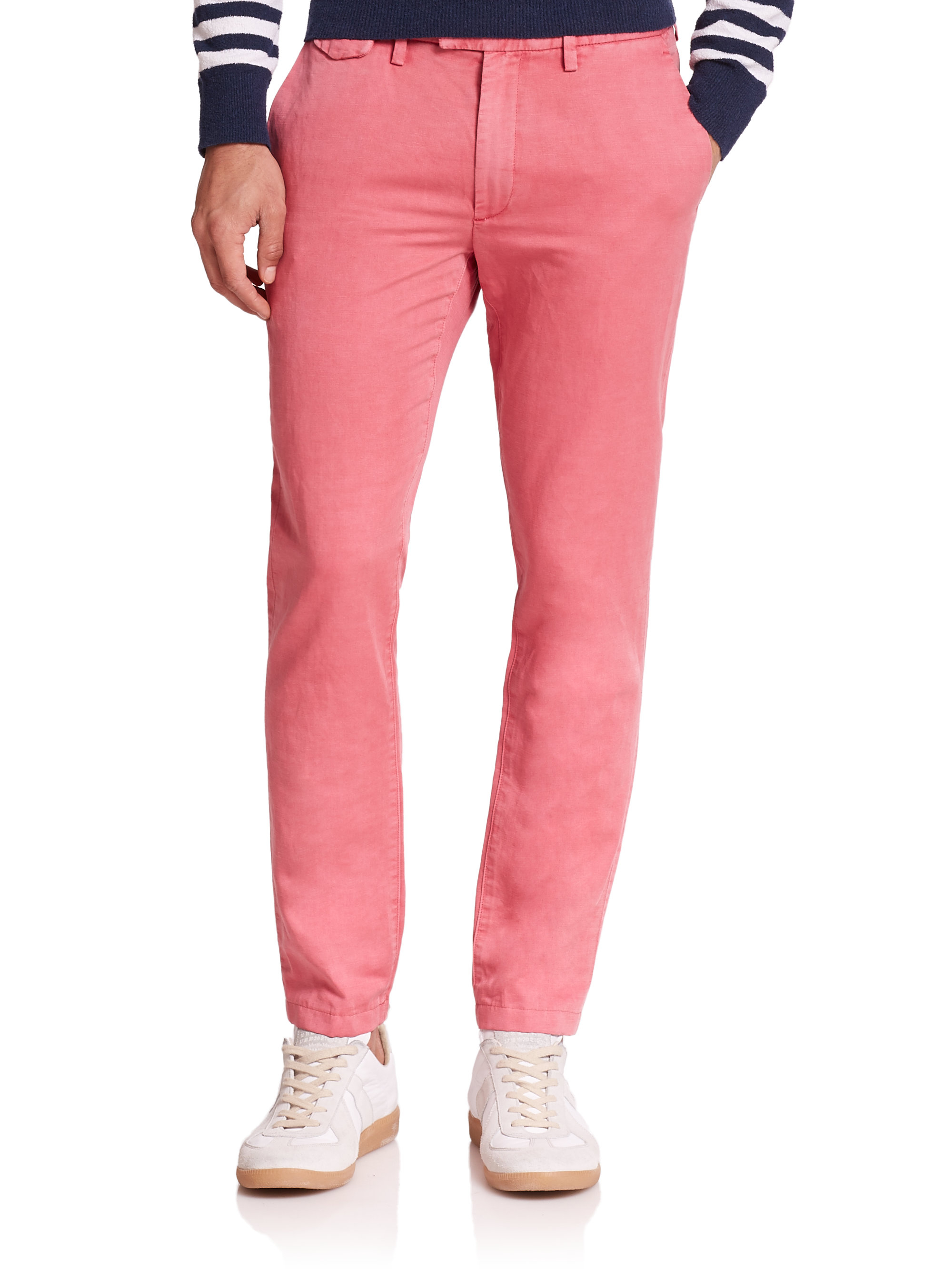 neon pink pants men