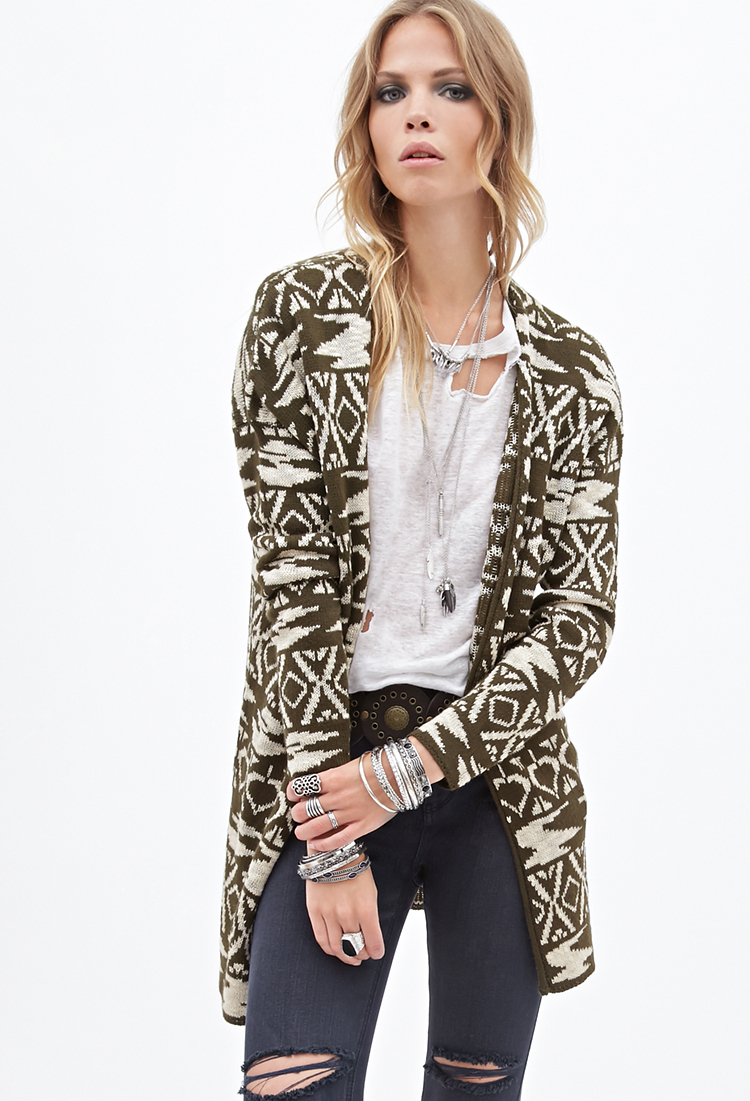 Tribal Pattern Cardigan Forever 21 | forever 21 pattern cardigan in green lyst Tribal Pattern Cardigan Forever 21 | forever 21 pattern cardigan in green lyst