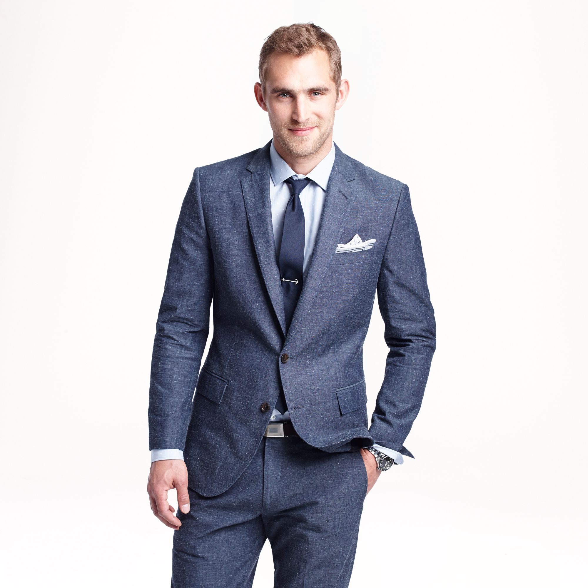 J.crew Ludlow Suit Jacket In Japanese Chambray in Blue for Men ...