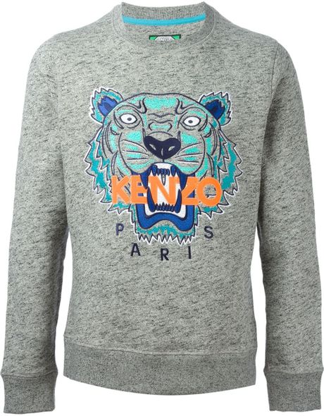 Kenzo Sweatshirt in Gray | Lyst