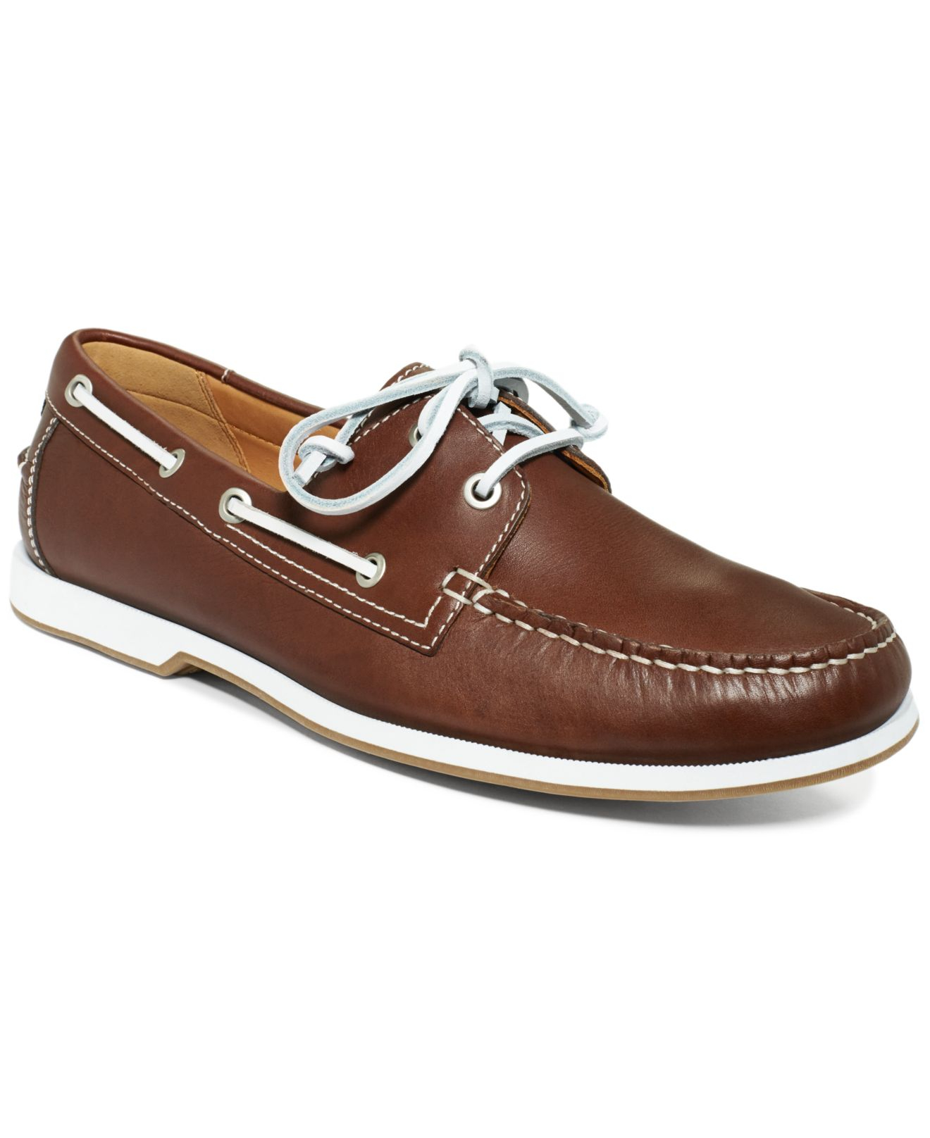 Lyst - Ecco Ellery Boat Shoes in Brown for Men