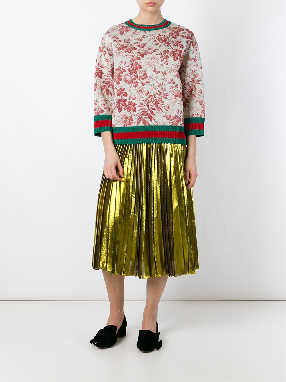 Lyst - Gucci Floral-print Neoprene Sweatshirt for Men