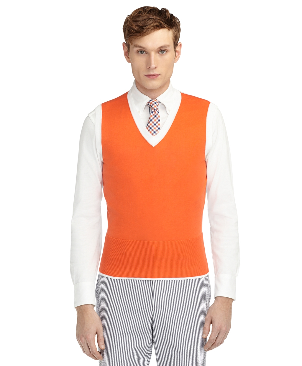 Mens orange sweater vest Men s Sweaters. Warm up to style with men’s sweaters! Explore our fresh selection of topnotch knits from your favorite brands, at Macy’s. From cozy cardigans to thick pullovers, there are plenty of sweaters .