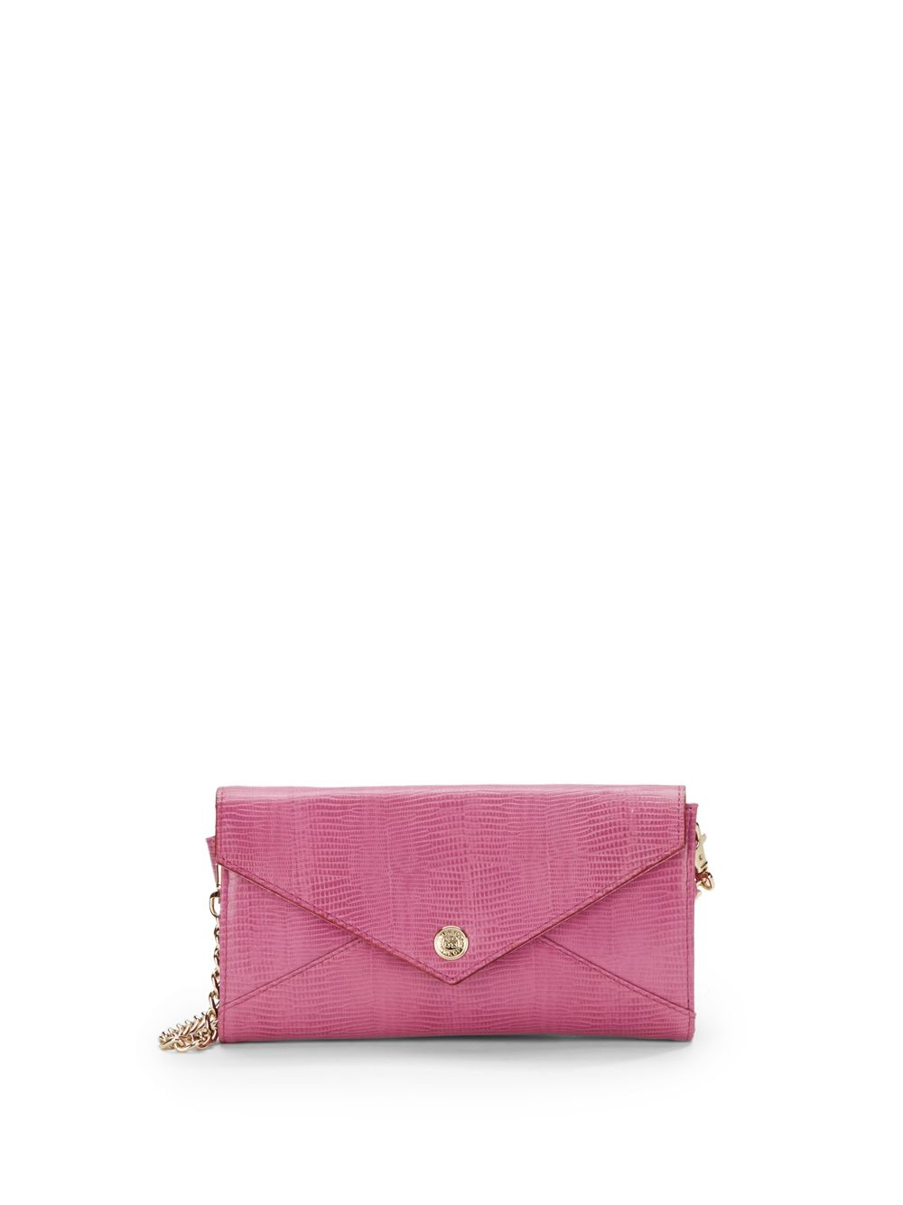 Rebecca Minkoff Lizardembossed Leather Envelope Convertible Clutch in ...
