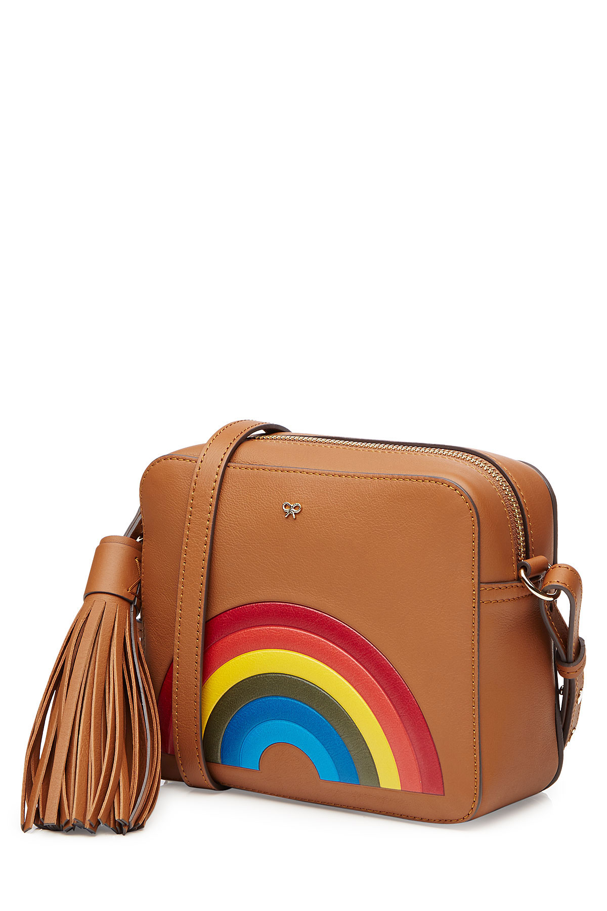 Lyst - Anya Hindmarch Rainbow Cross Body Bag in Brown