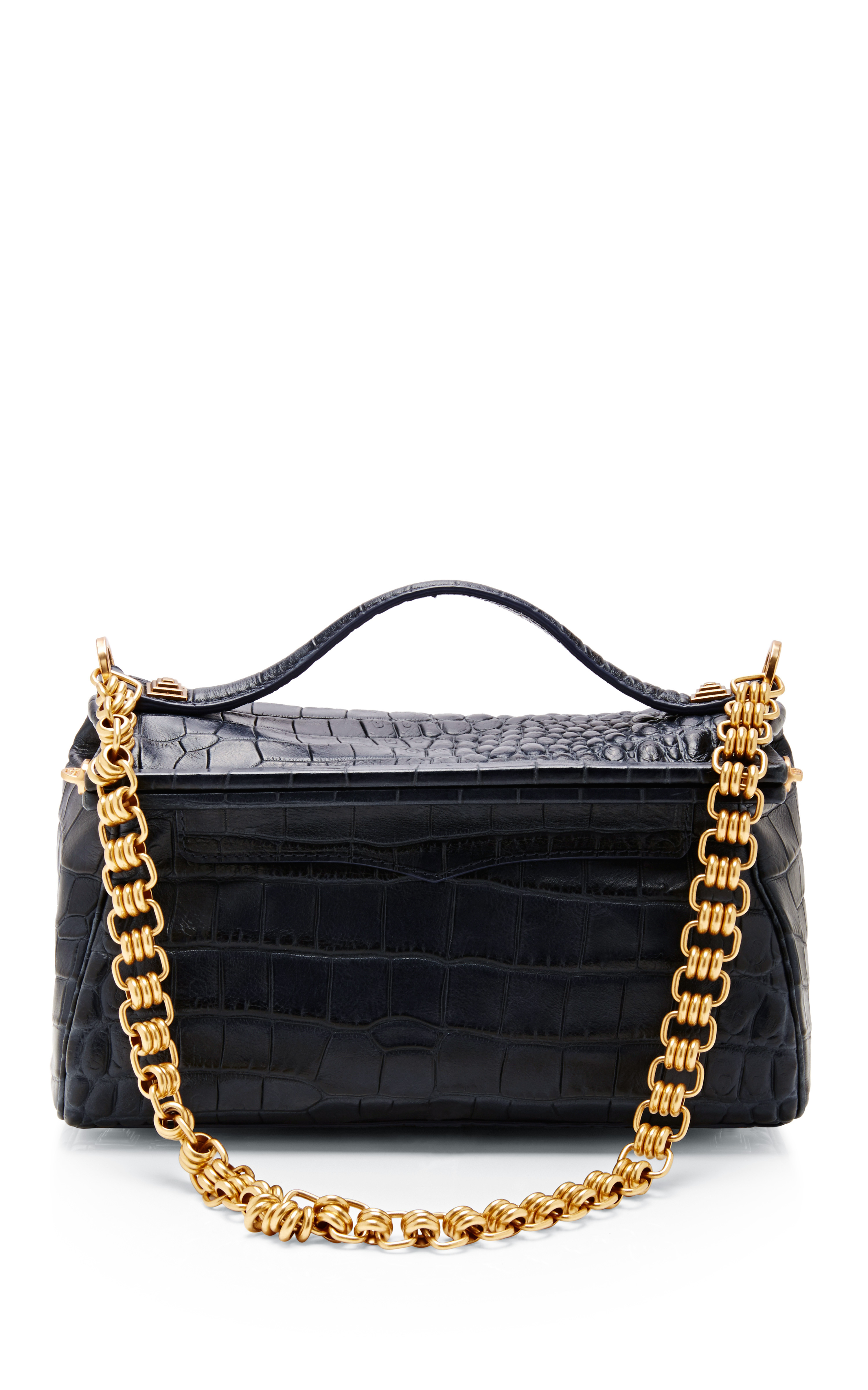 small black over the shoulder purse