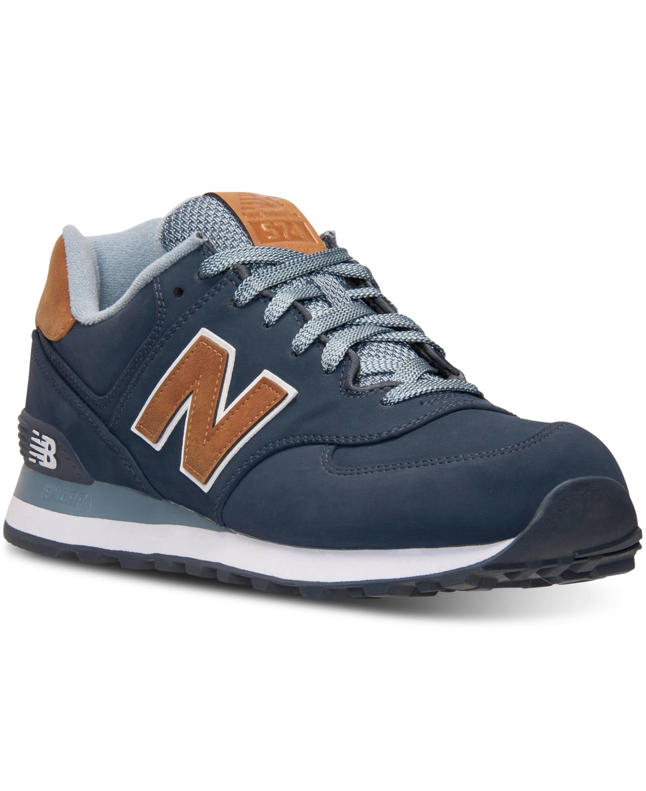 Lyst - New Balance Men's 574 Casual Sneakers From Finish Line in Gray ...