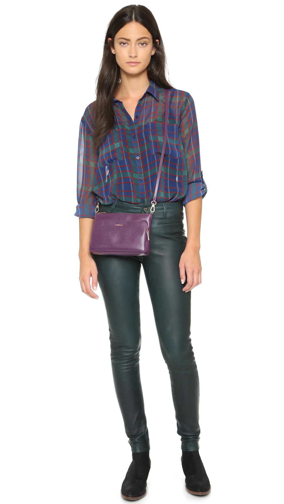 Furla Royal Xl Cross Body Bag in Purple Lyst