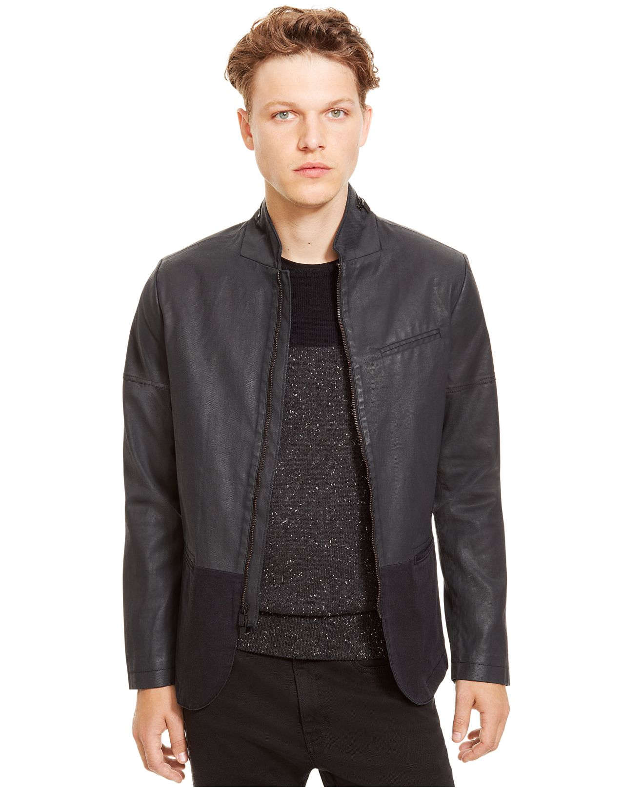 Lyst - Kenneth Cole Reaction Slim-fit Two-tone Jacket in Black for Men