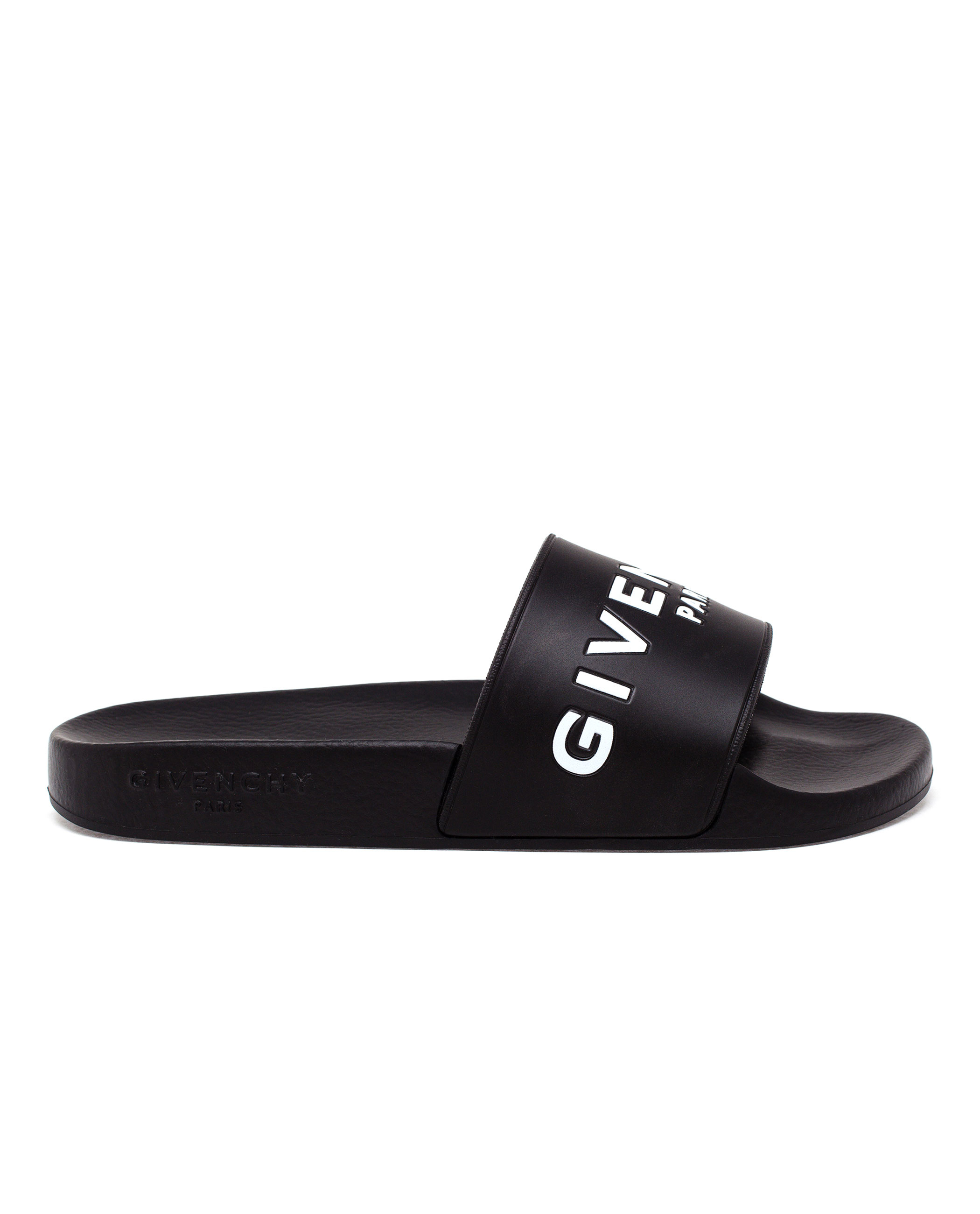 Givenchy Logo Pool Slide Sandals in Black - Lyst