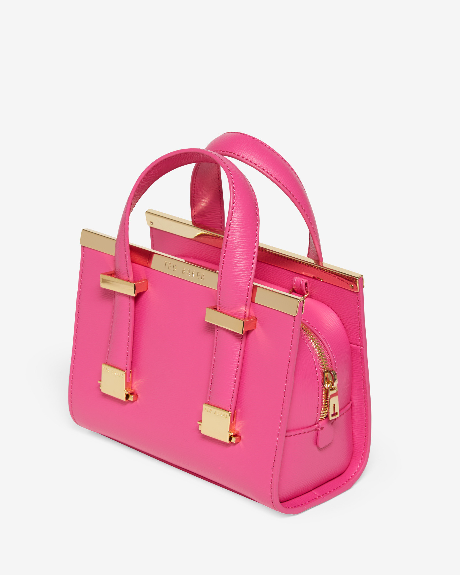 Ted baker Crosshatch Mini Tote Bag in Pink | Lyst