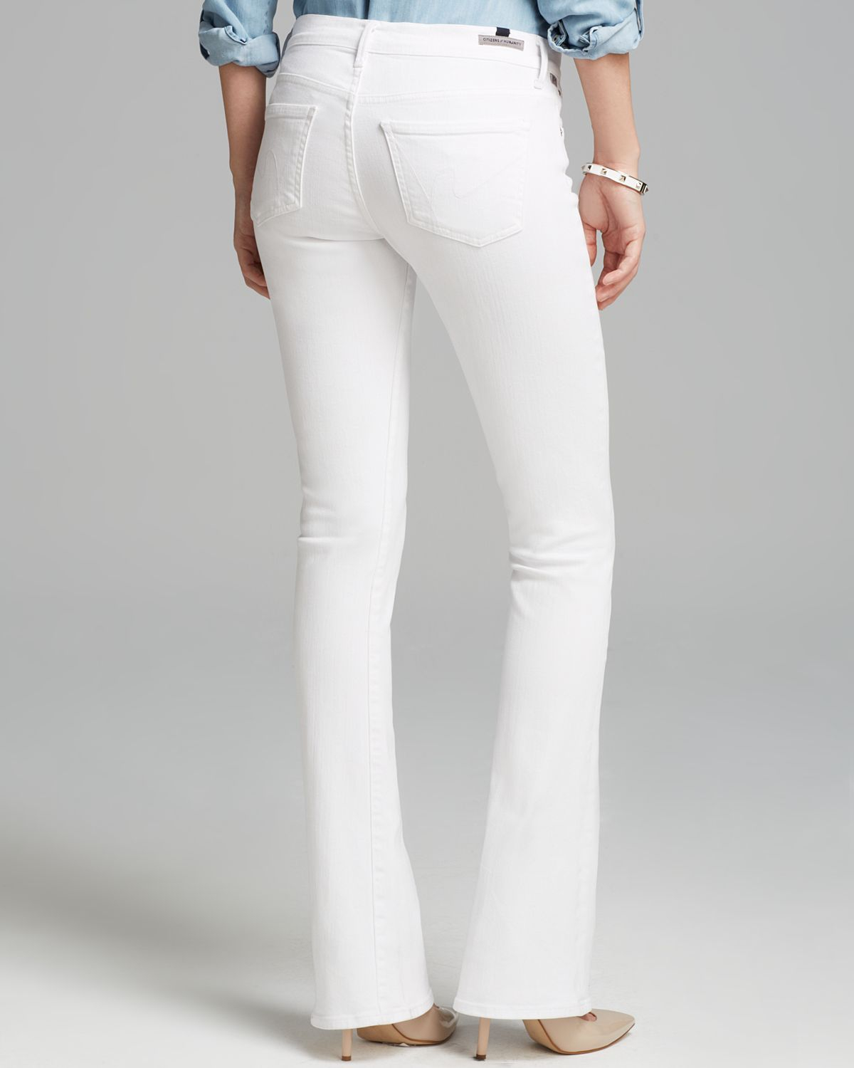 Citizens of humanity Jeans - Emannuelle Bootcut In Optic White in White ...