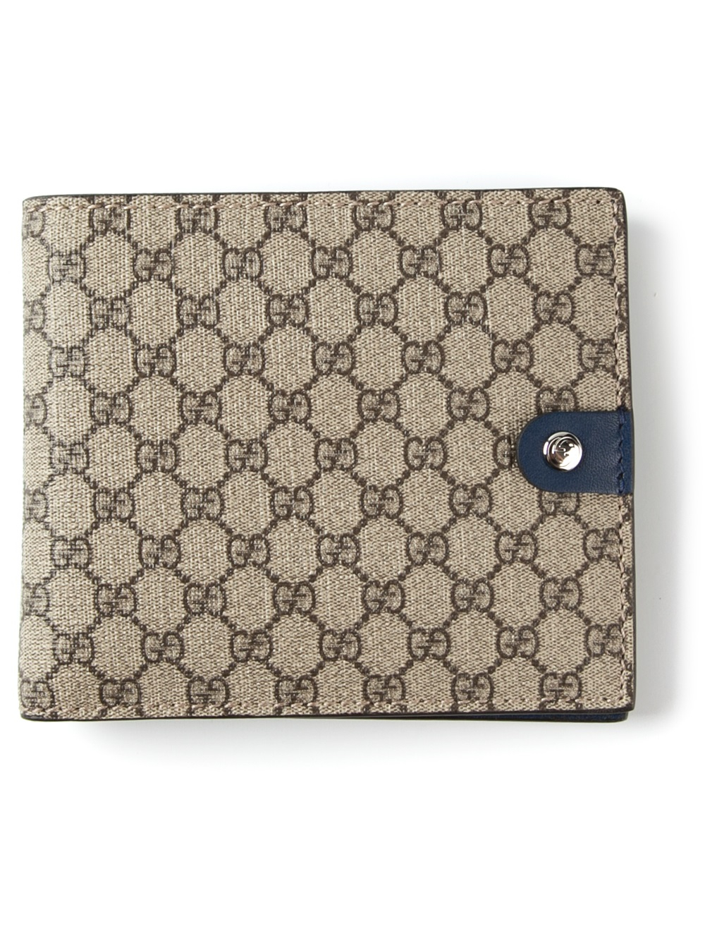 Gucci Monogram Wallet in Brown for Men | Lyst