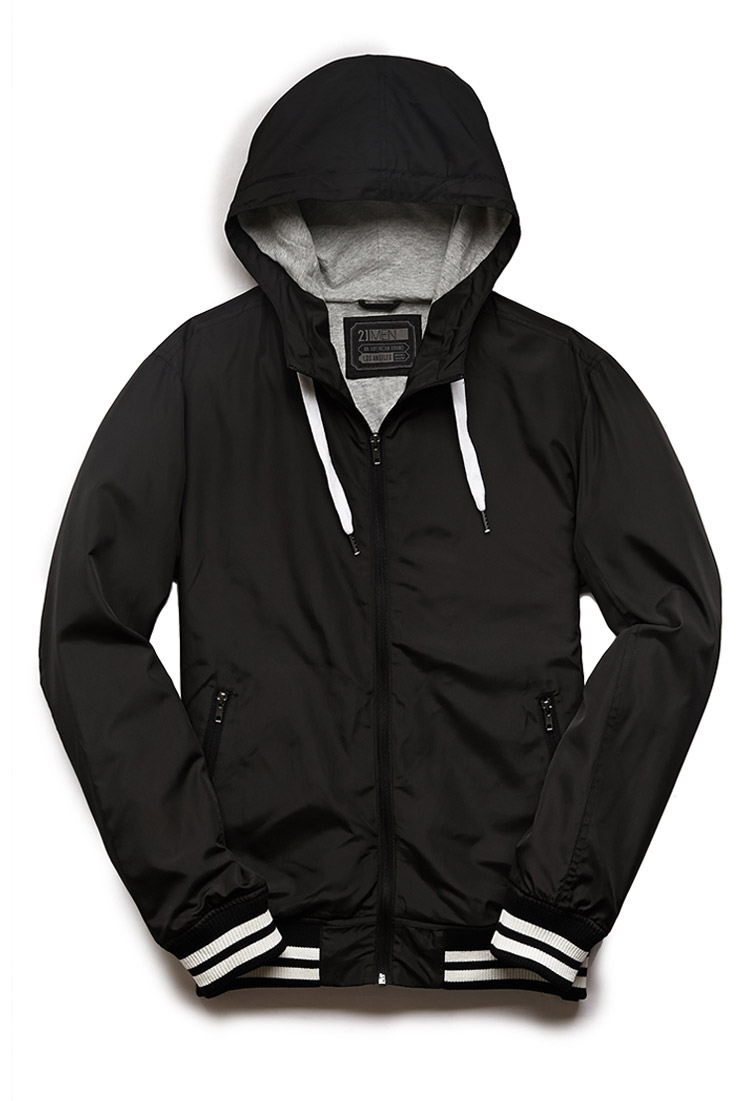 Forever 21 Hooded Bomber Jacket You've Been Added To The Waitlist in Black for Men Lyst