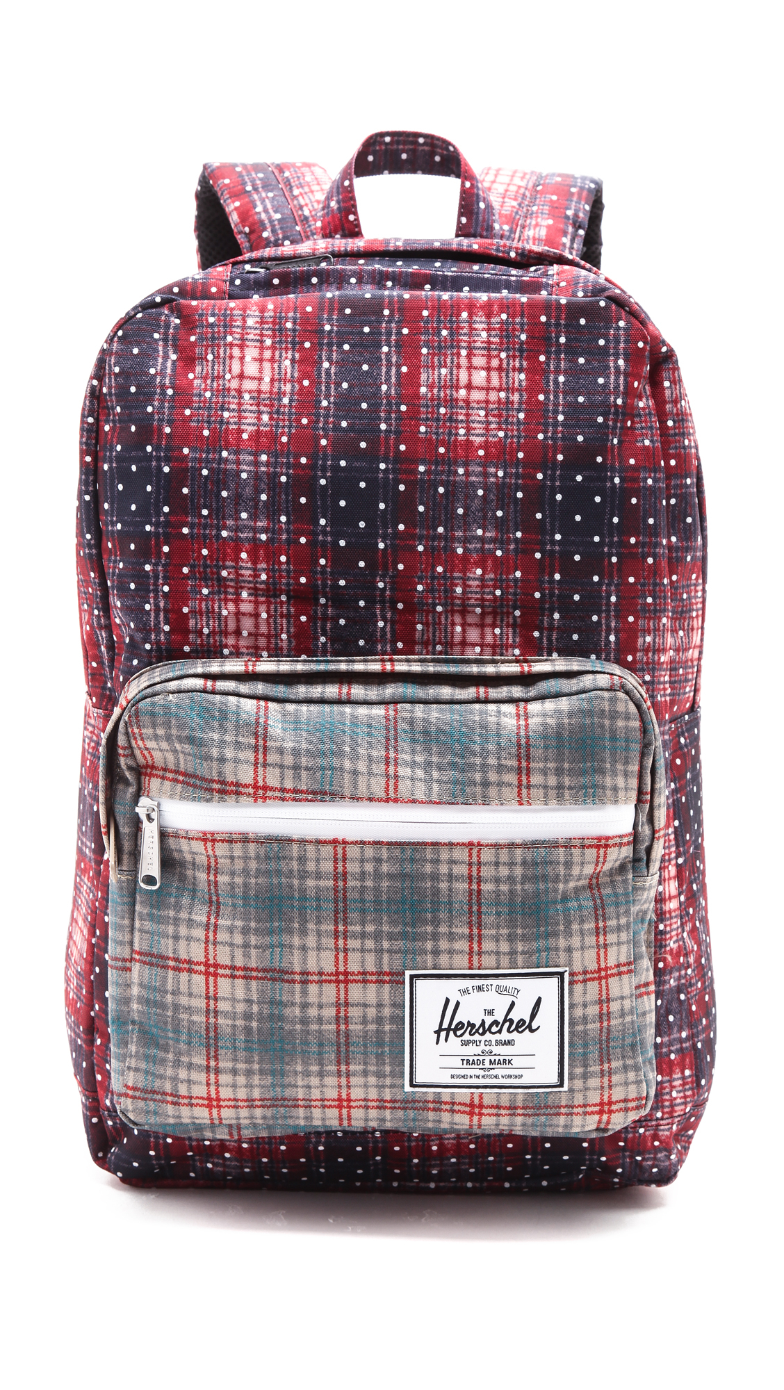 Herschel supply co. Pop Quiz Backpack - Rust Plaid in Pink | Lyst