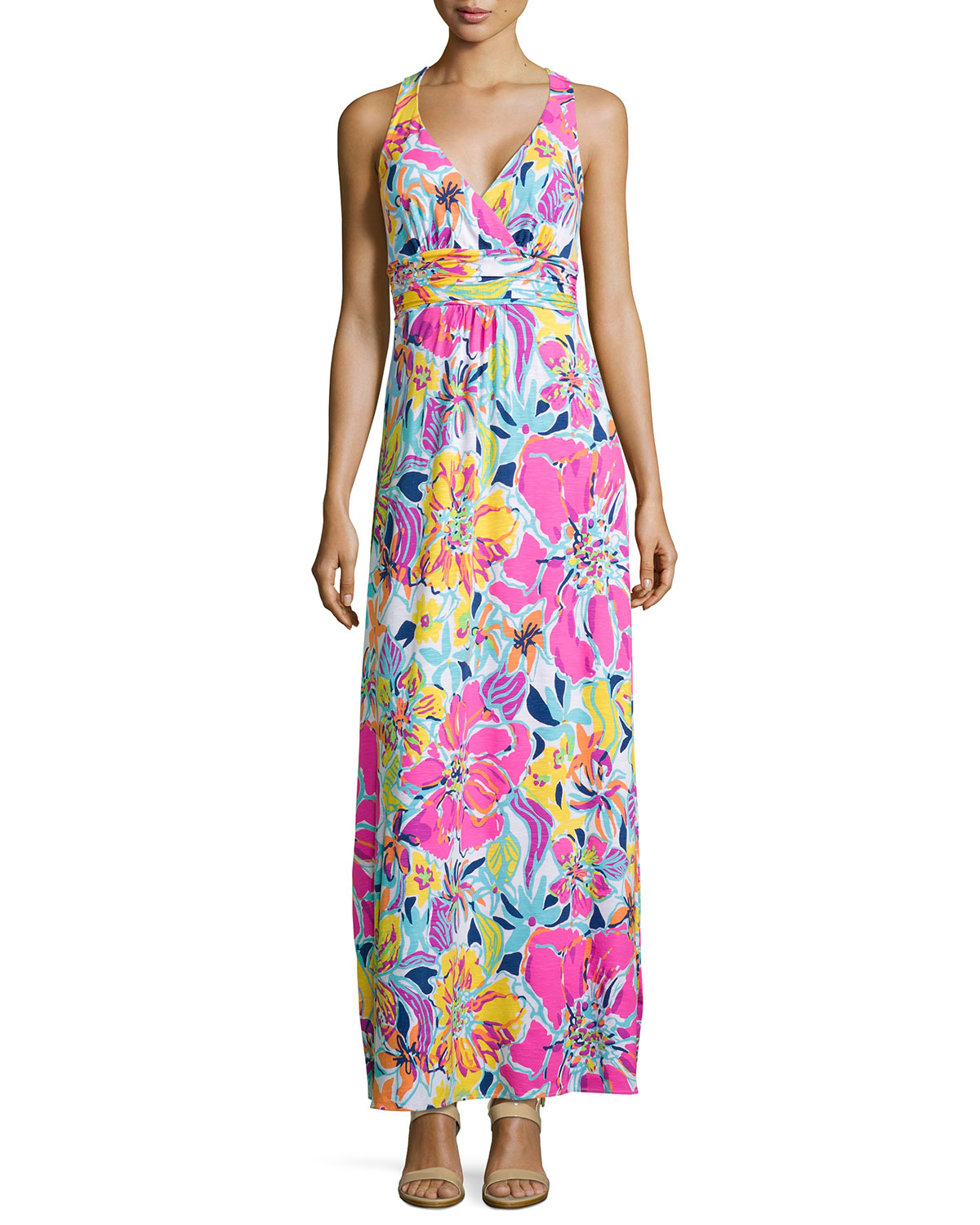 Lyst - Lilly Pulitzer Amanda Floral-Print Maxi Dress