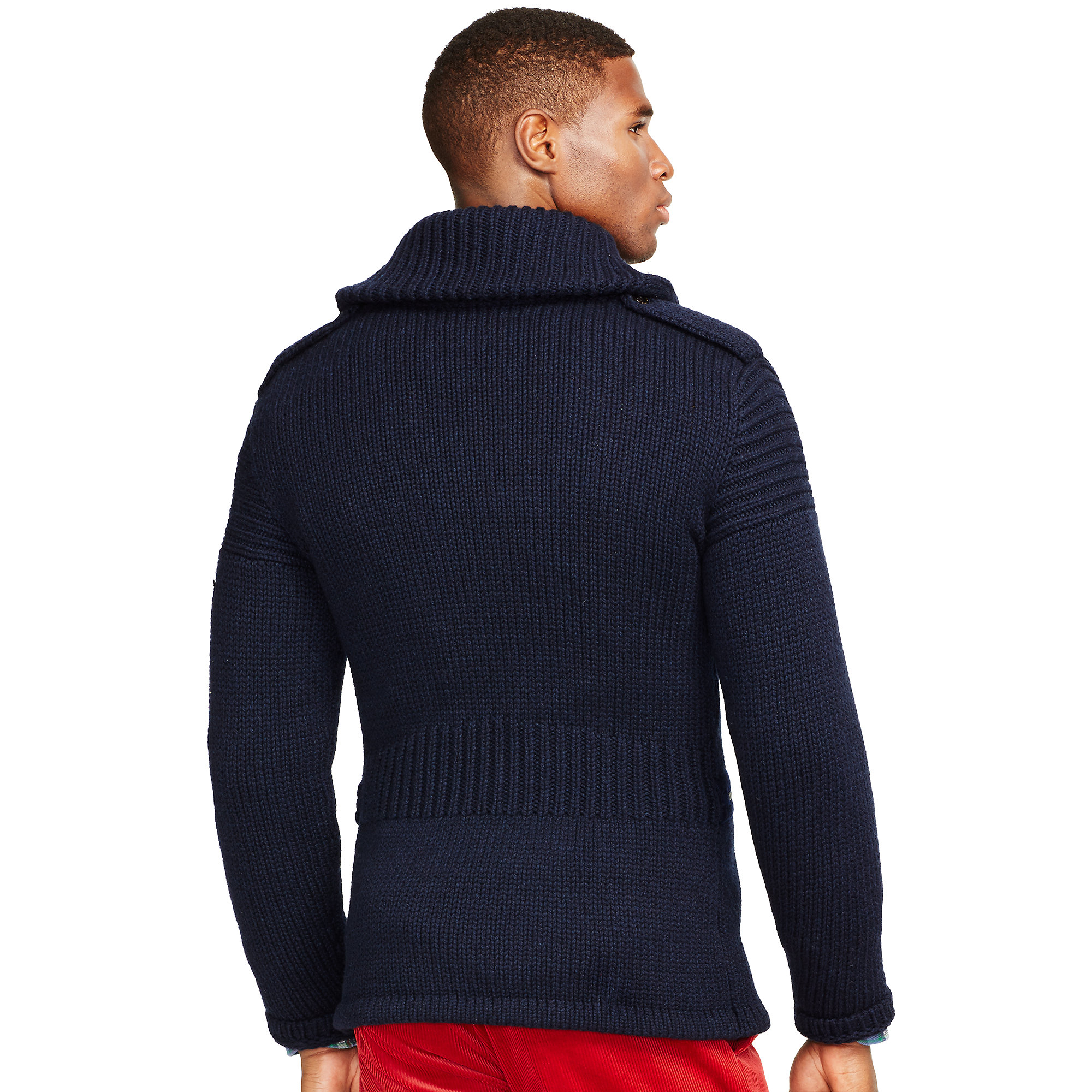 polo wool cardigan