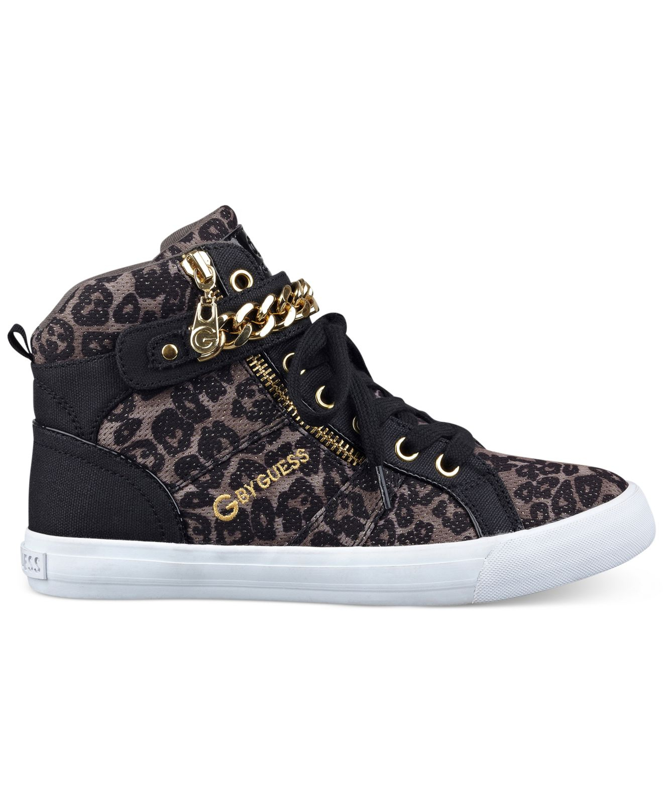 G by guess Women'S Orvan High Top Chain Sneakers | Lyst