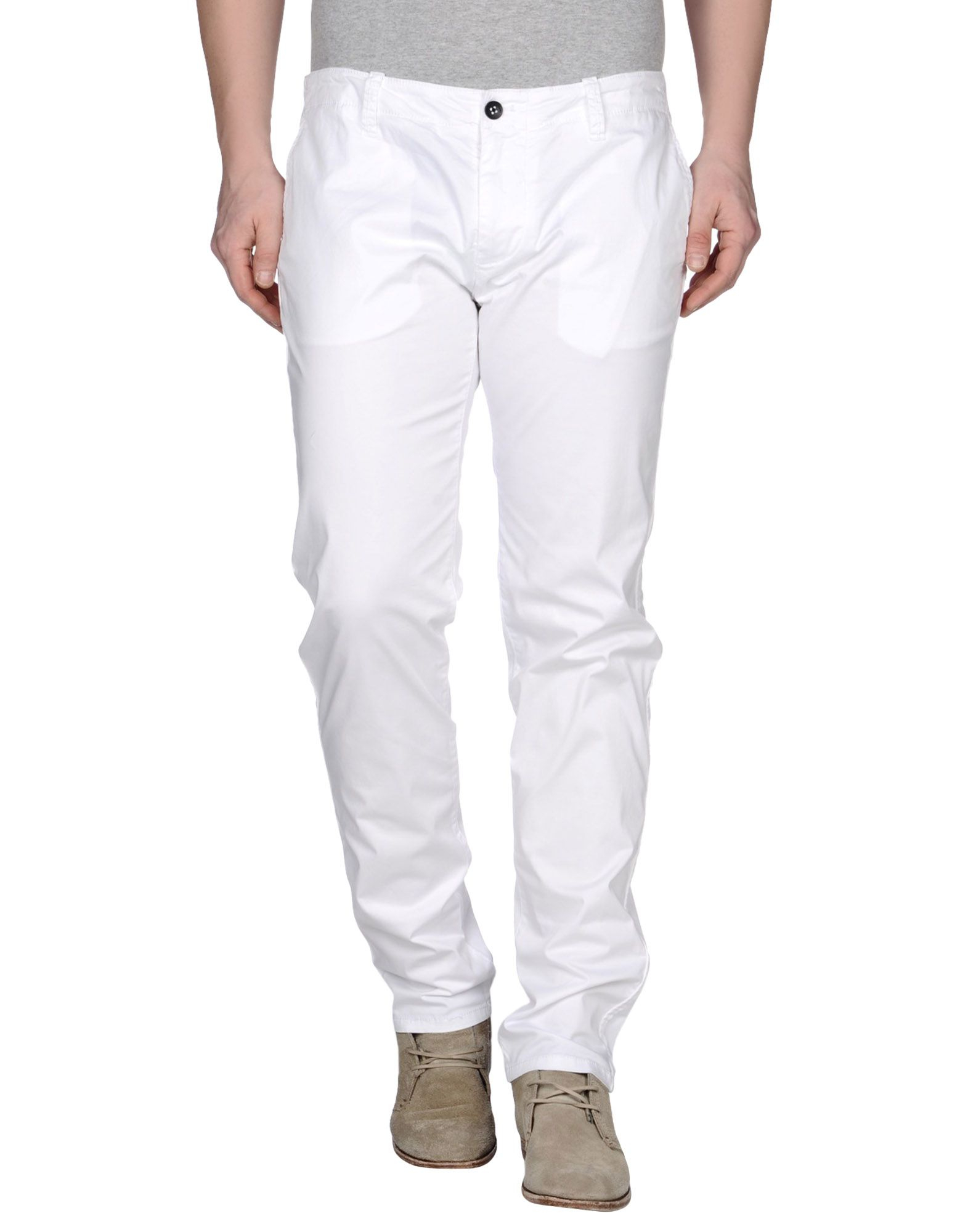 white casual pants women's