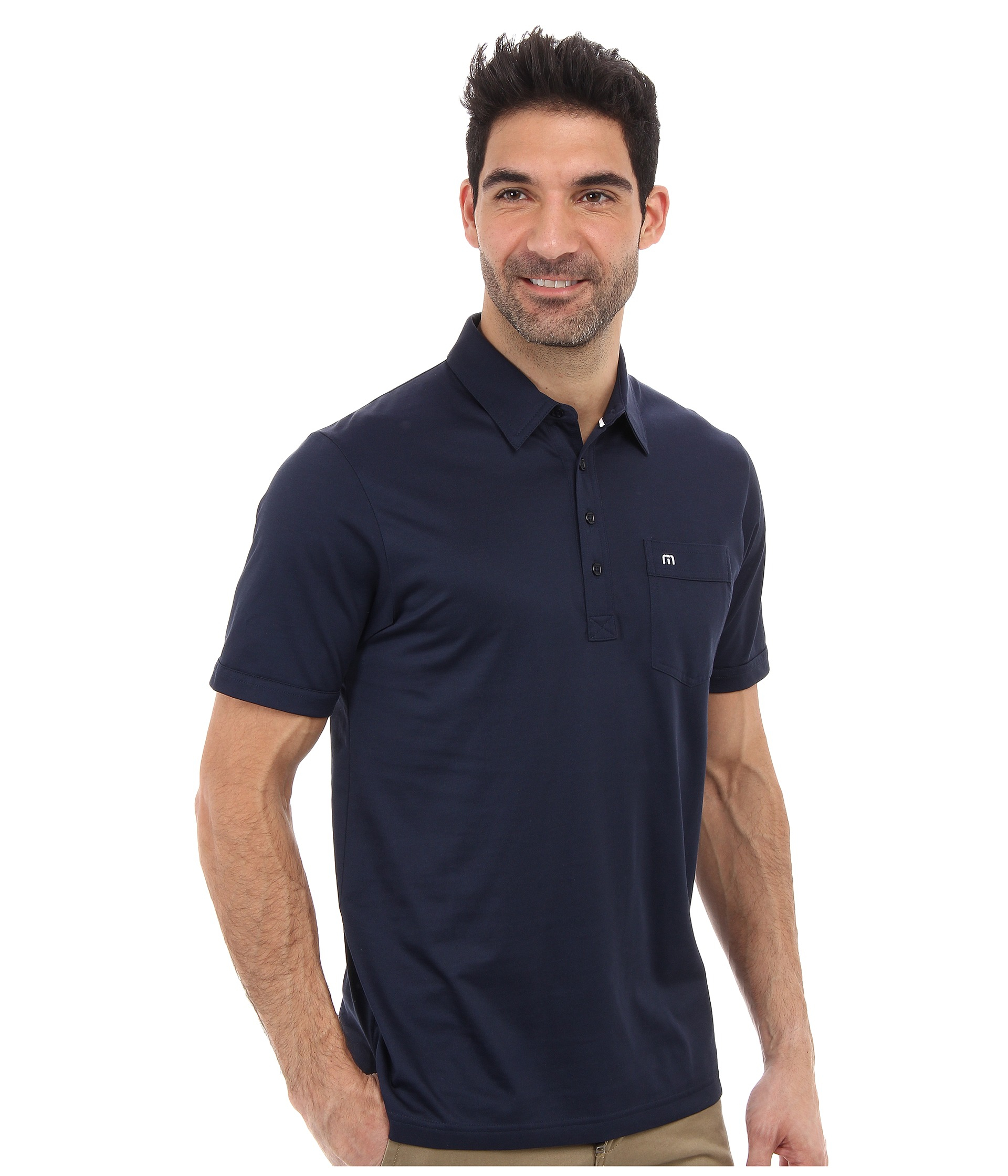 Travis mathew Og Ss Polo in Blue for Men | Lyst