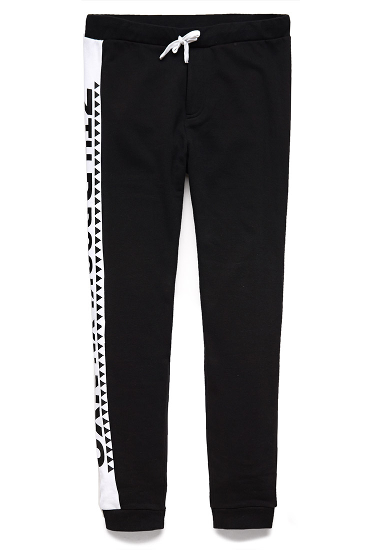 Lyst - Forever 21 Brooklyn Nyc Sweatpants in Black for Men