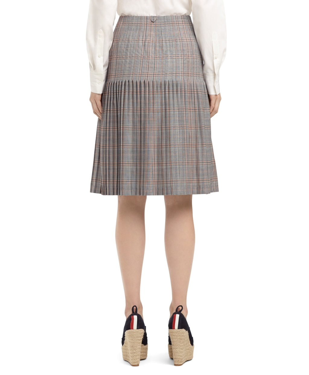 Lyst Brothers Large Plaid Pleated Skirt In Blue lyst brothers large plaid pleated skirt in blue