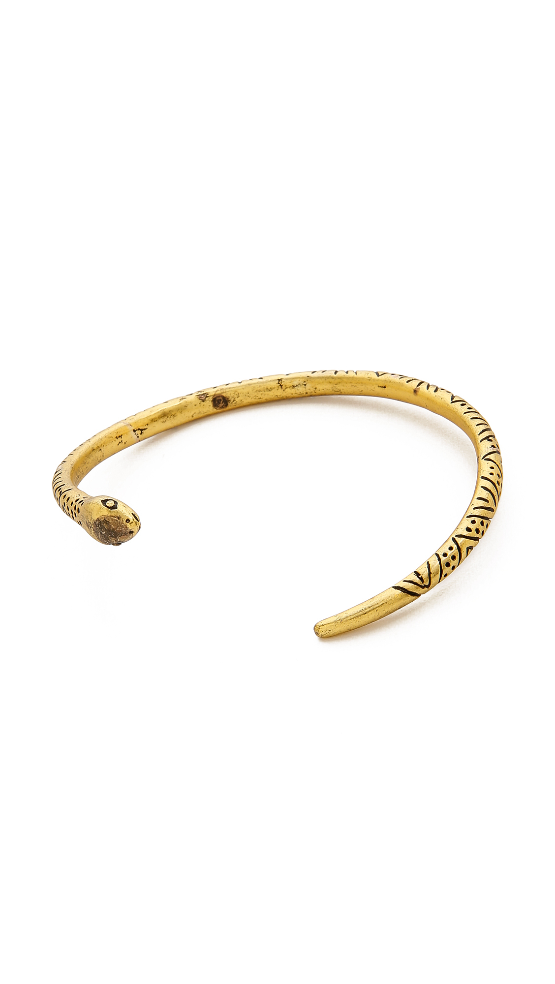 Lyst - Madewell Snake Cuff Bracelet - Gold in Metallic