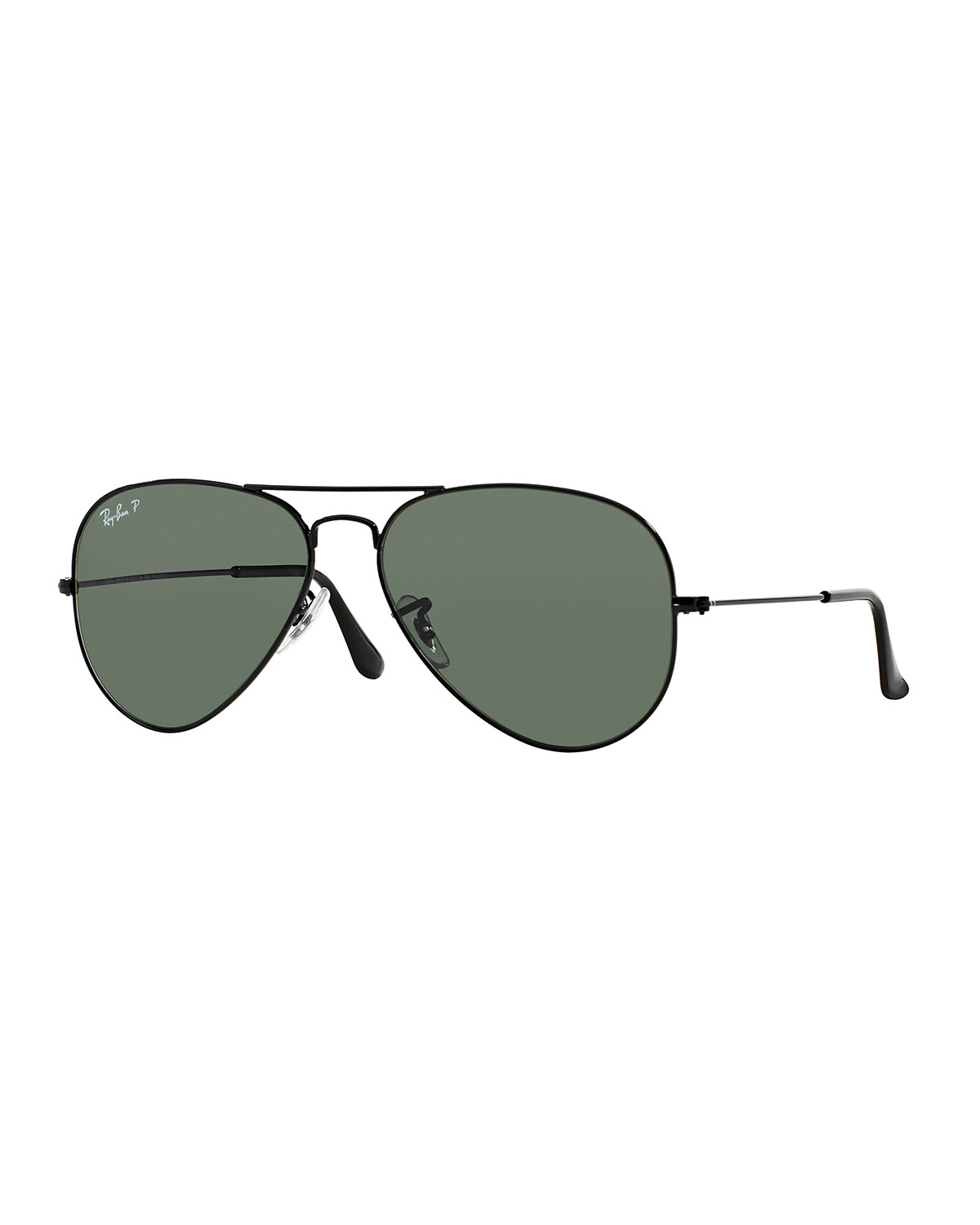 Ray-ban Metal Polarized Aviator Sunglasses in Metallic | Lyst