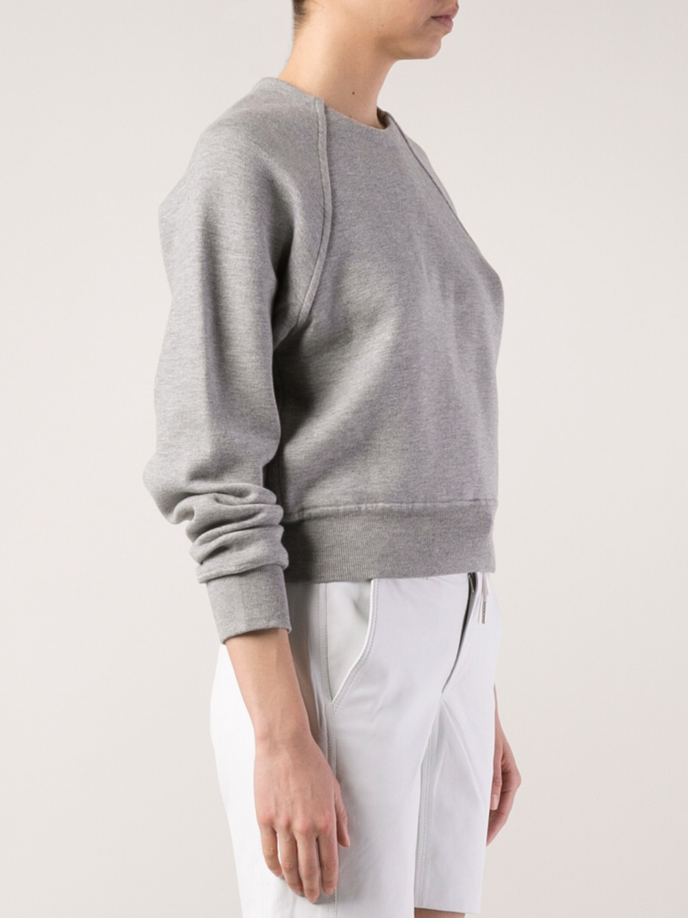 Lyst - Alexander Wang Basic Sweatshirt in Gray