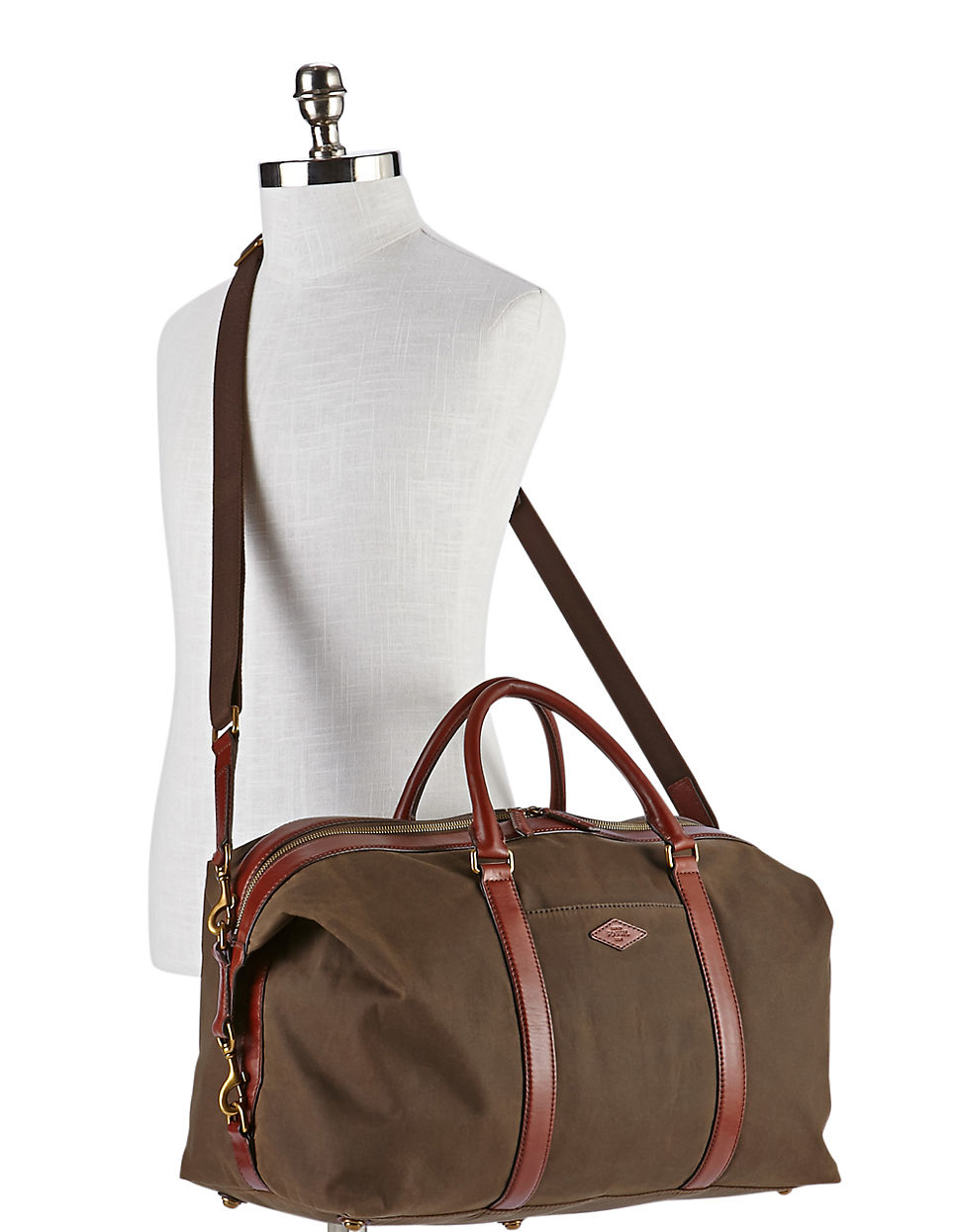 Lyst Fossil Campbell Weekender Bag In Brown Gallery