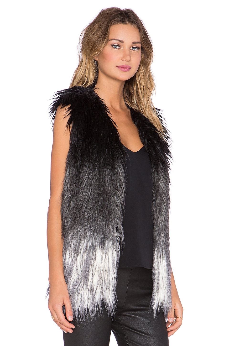 Grey Faux Fur Vest All Listings