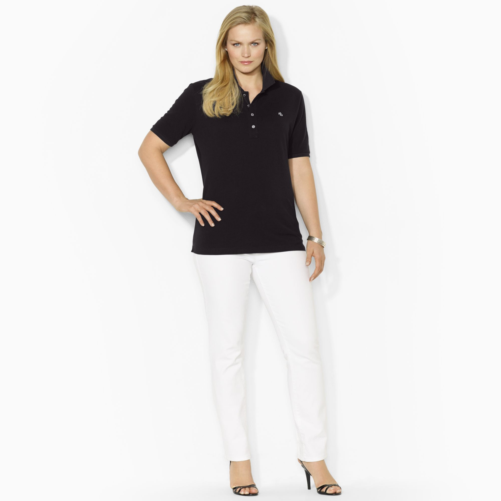 ralph lauren women's plus size polo shirts