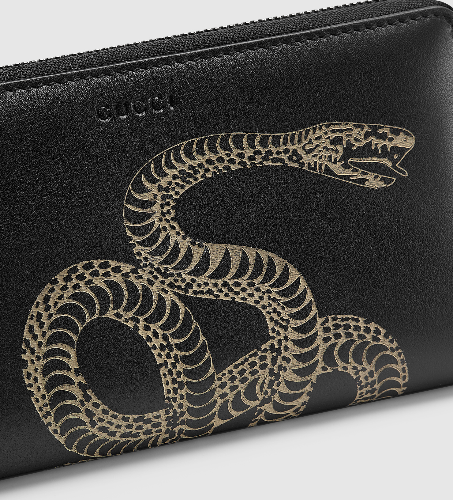 Lyst - Gucci Snake Leather Chain Wallet for Men