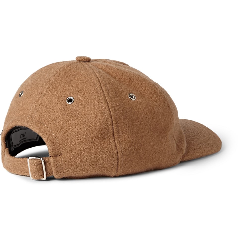 Ami Wool Baseball Cap in Brown for Men | Lyst