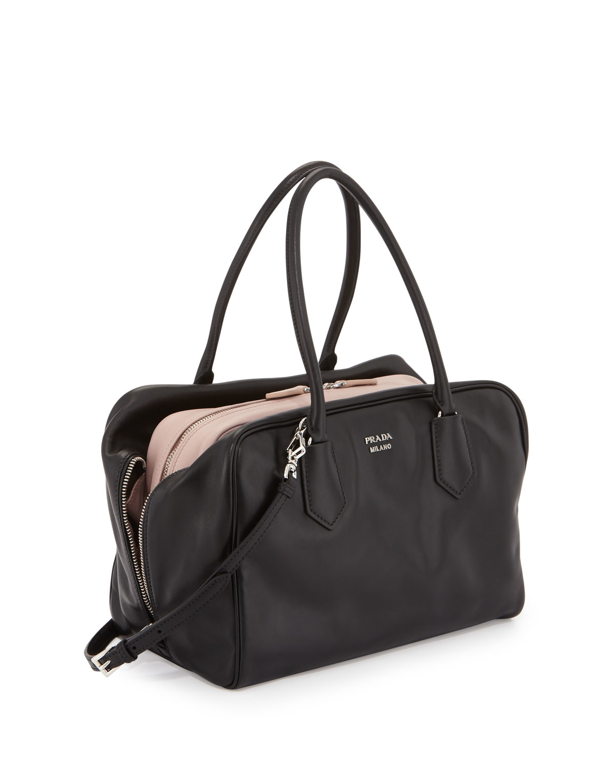 prada man bag price - Prada Large Soft Calf Inside Bag in Black | Lyst