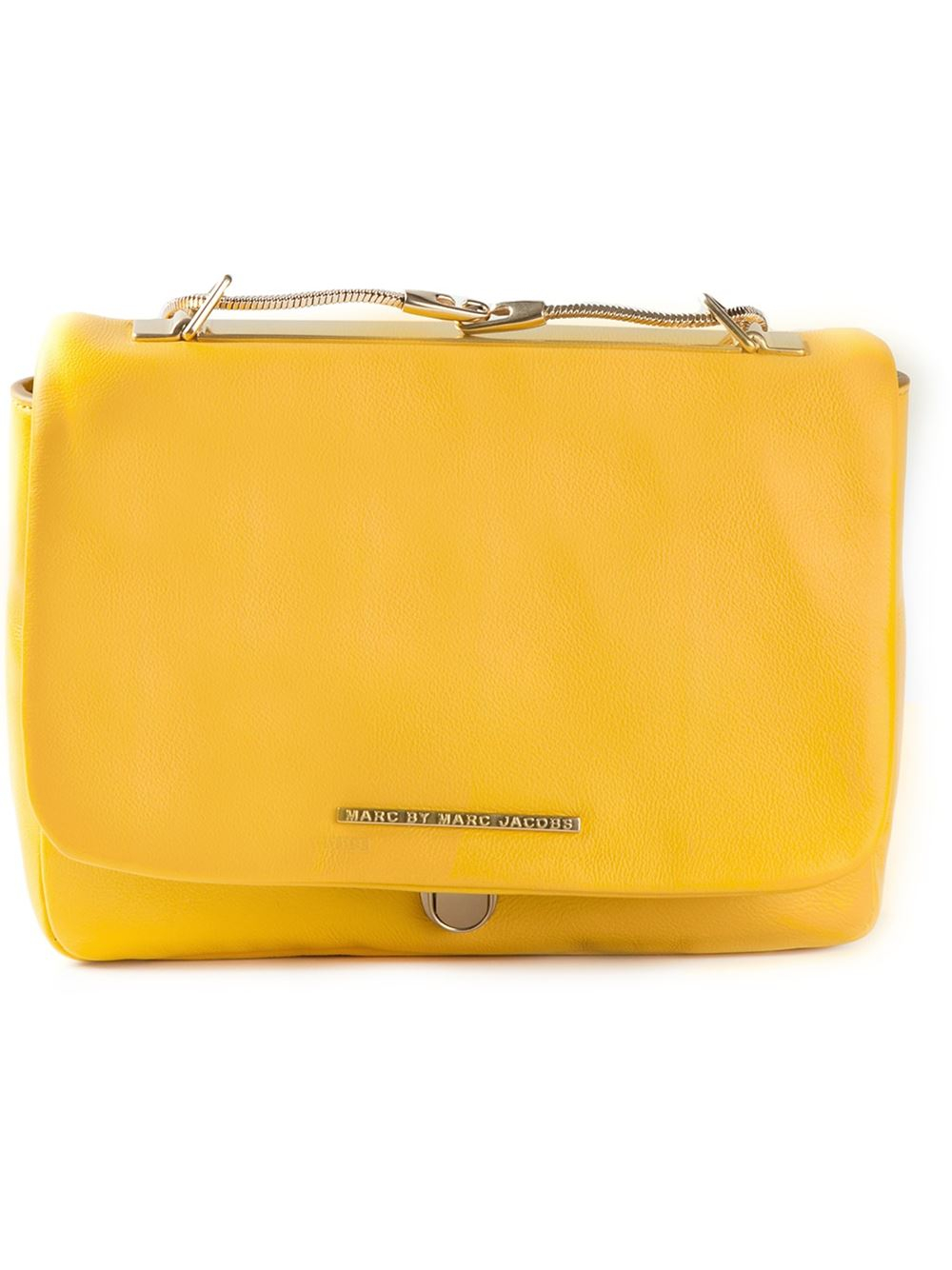 Lyst Marc By Marc Jacobs Chain Strap Cross Body Bag in Yellow