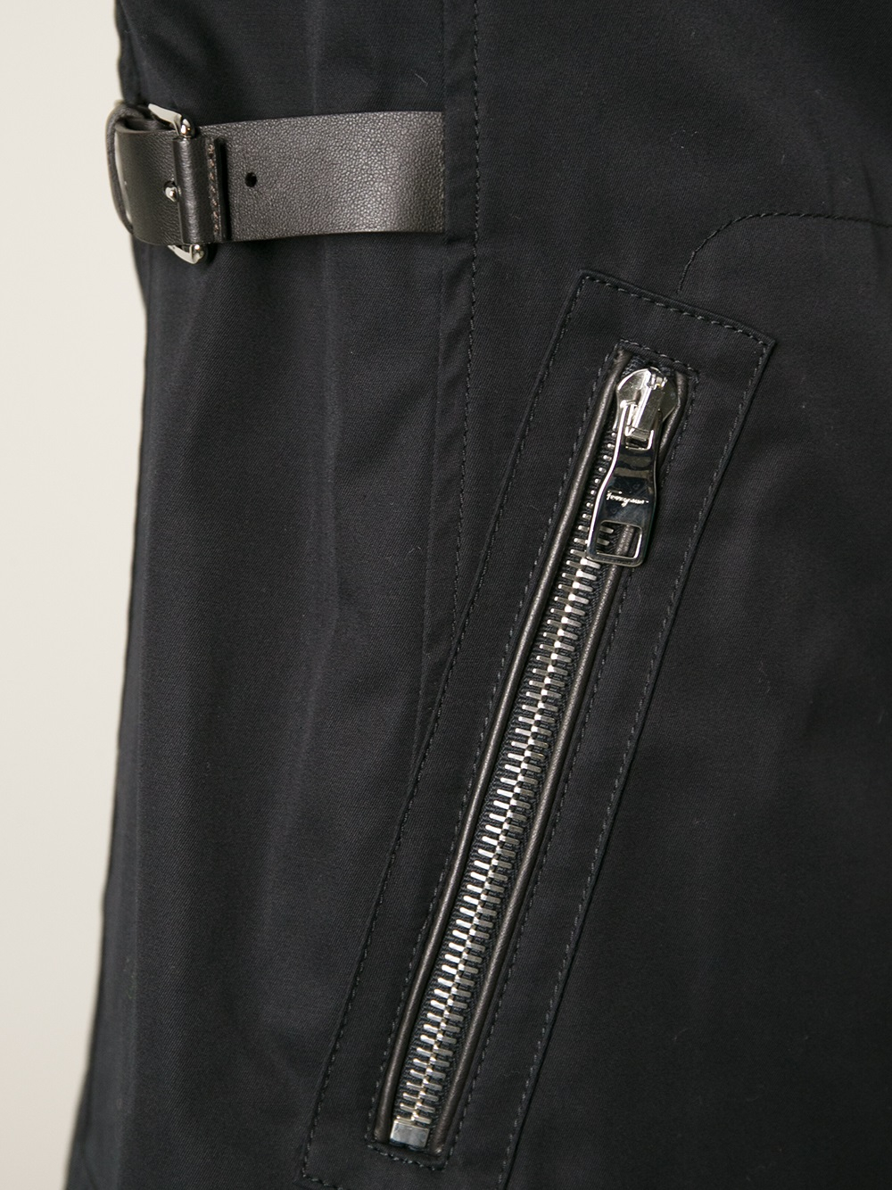 Lyst - Ferragamo Buckle Strap Jacket in Black for Men