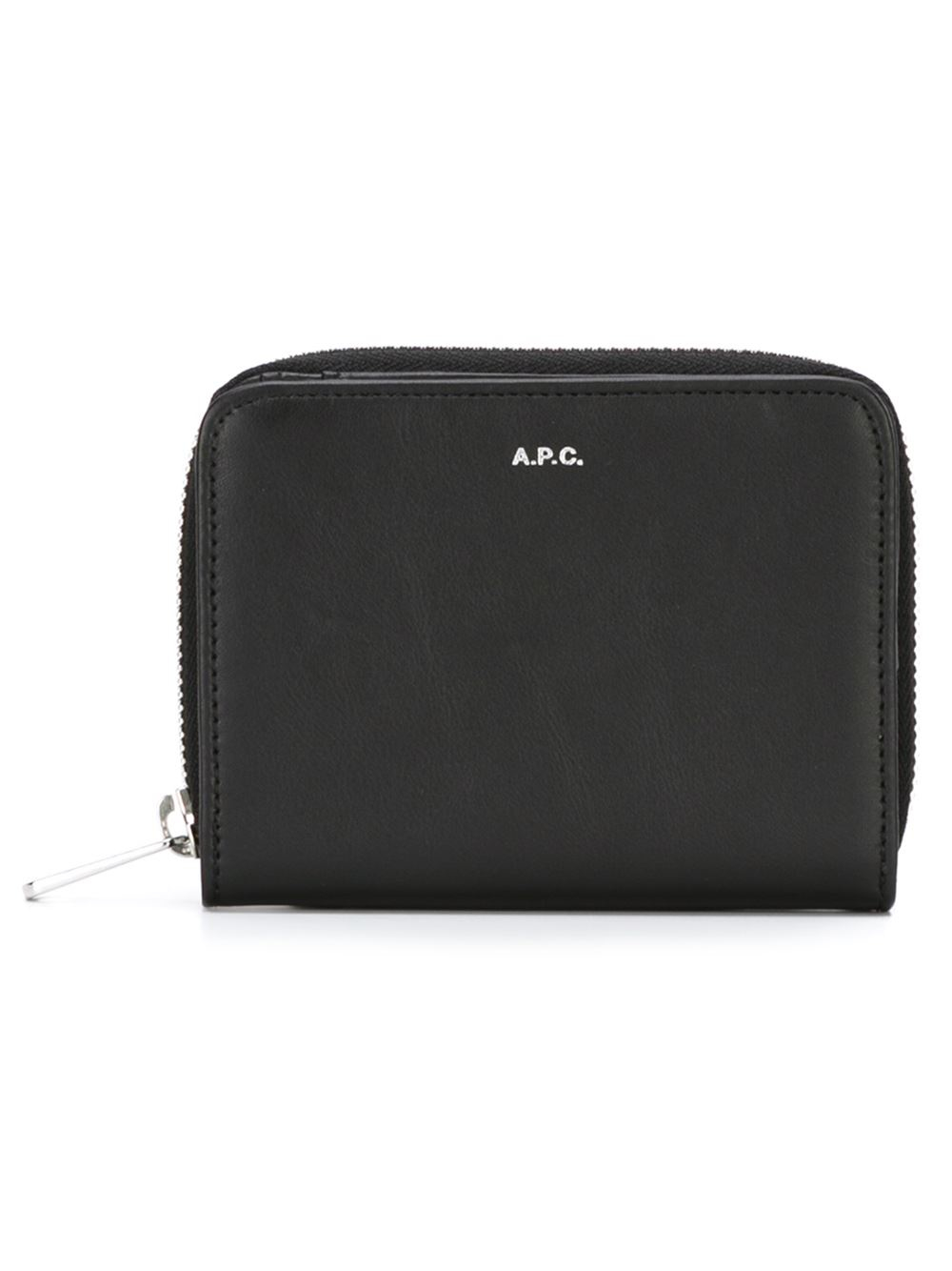 A.p.c. Zip Around Wallet in Black Lyst
